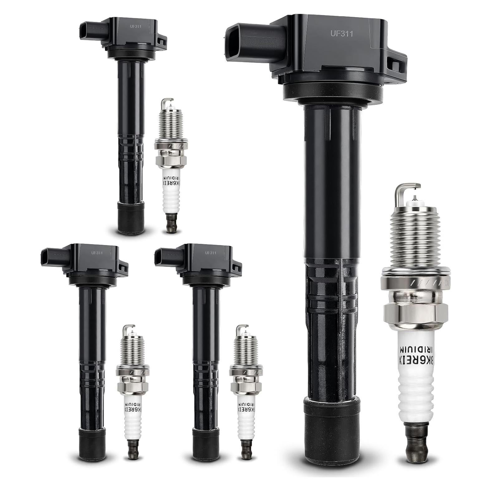 Bobina de encendido UF311 y bujía iridio X4XZ para Honda/Acura