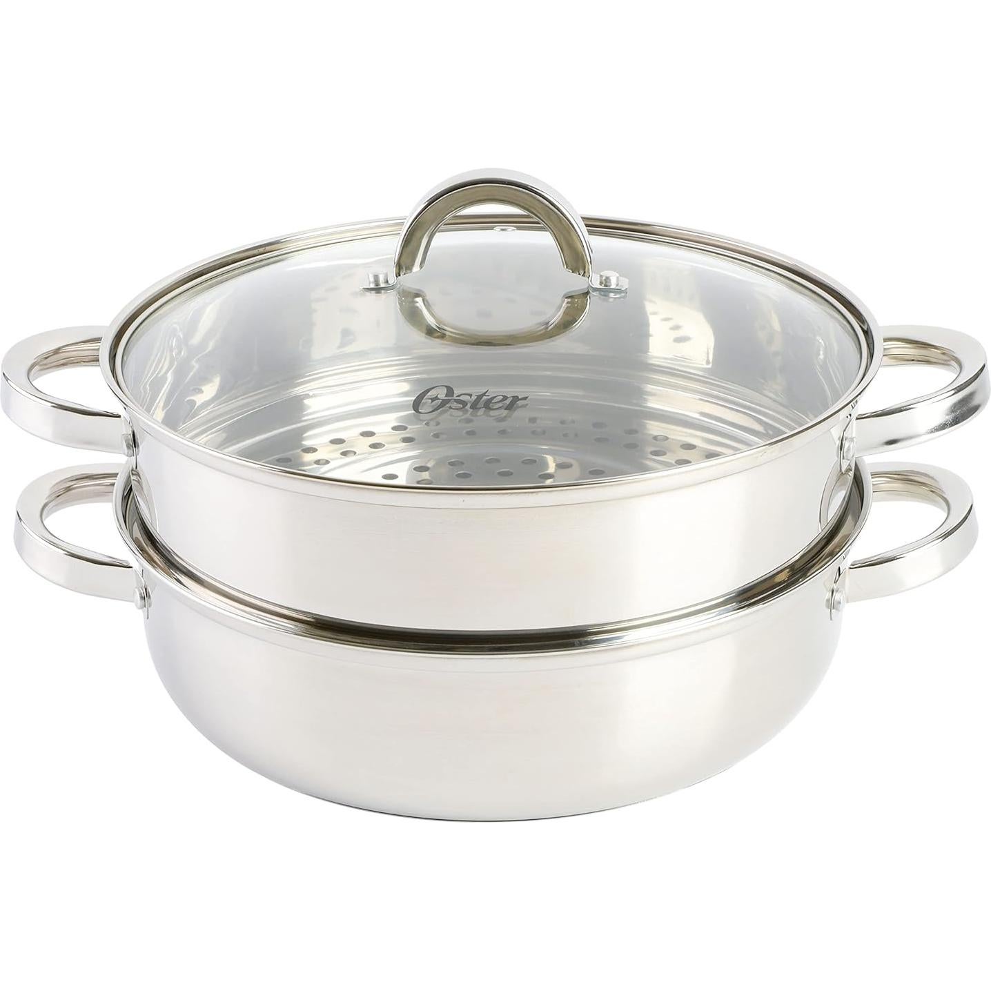 Olla Holandesa Oster de Acero Inoxidable 2.84L con Vaporera