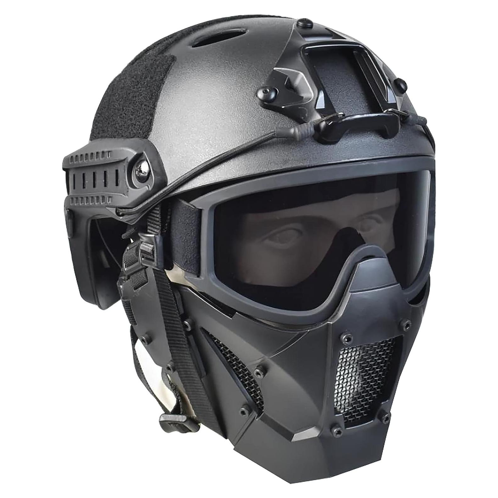 Máscara Táctica Hdlsina HL-09 con Casco y Gafas Antivaho