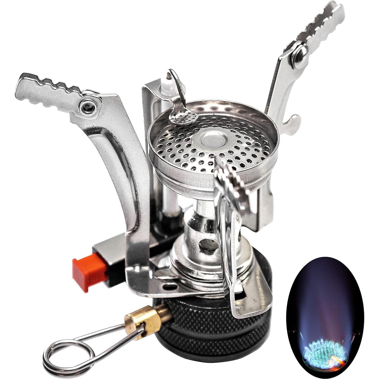 Estufa de Mochilero BOBTBT 3000W Portátil para Camping