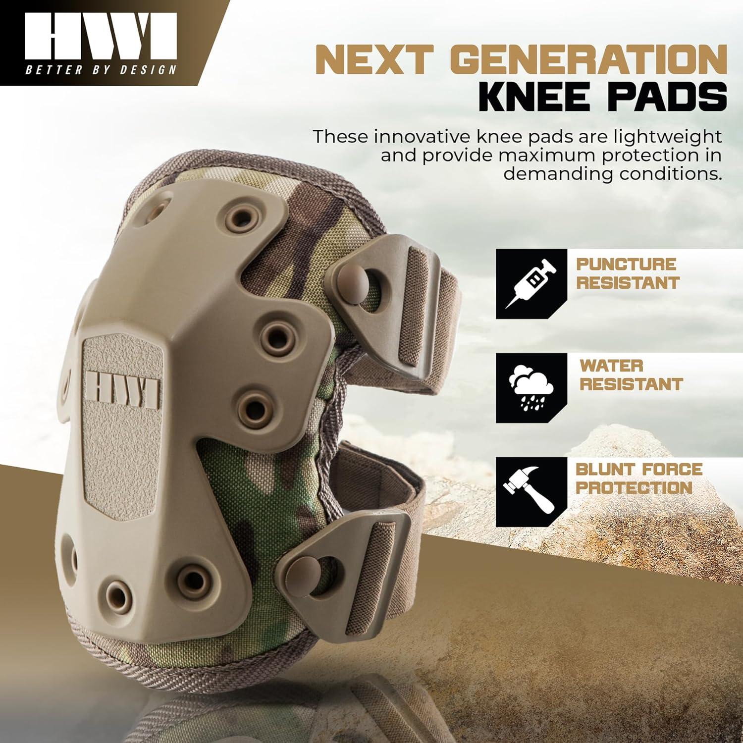 Rodillera HWI Gear NGK500 Multi Camo Ajustable