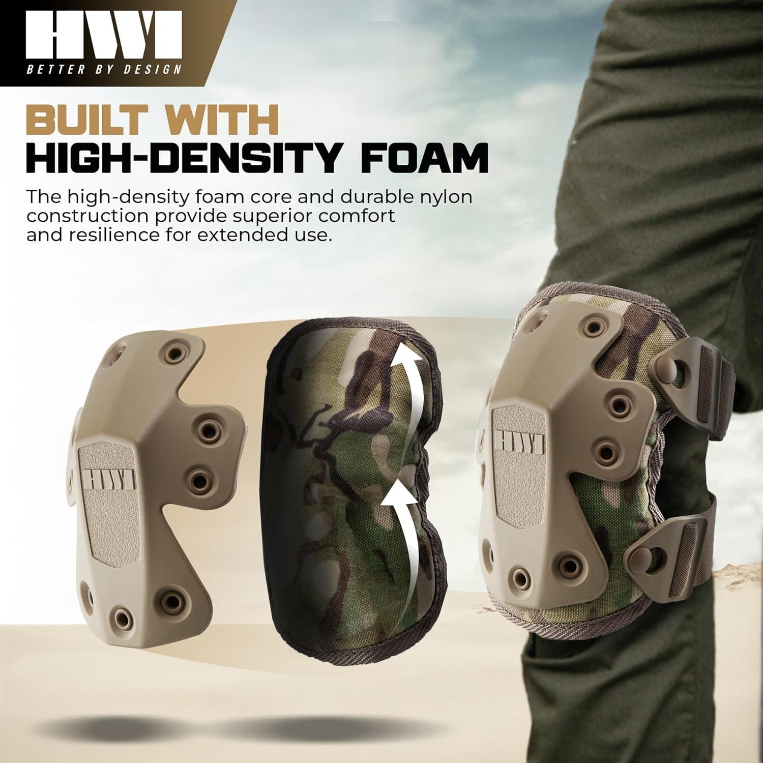 Rodillera HWI Gear NGK500 Multi Camo Ajustable