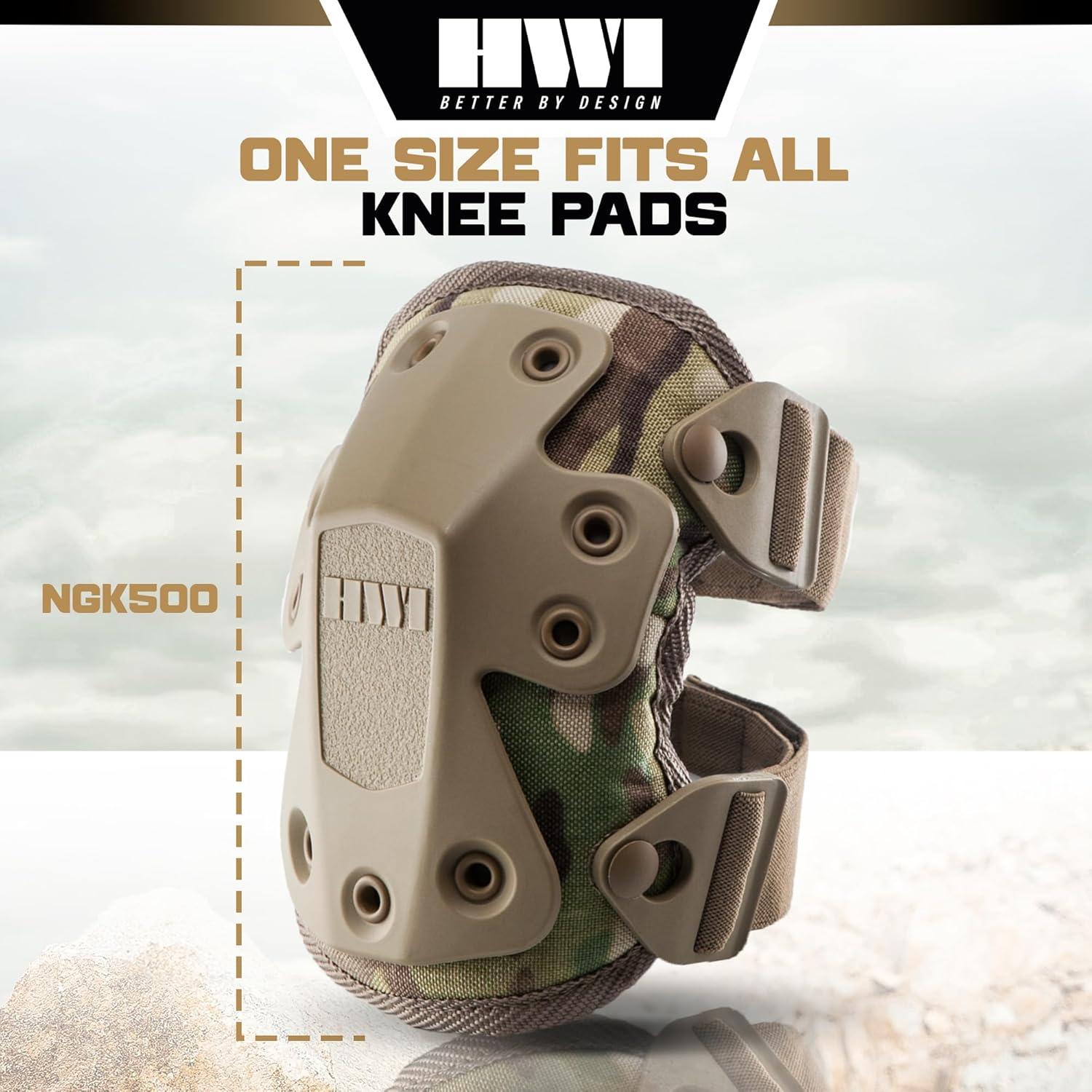 Rodillera HWI Gear NGK500 Multi Camo Ajustable