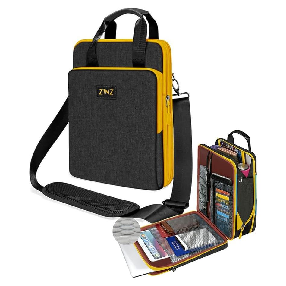Bolsa de Hombro ZINZ para Laptop 30.99x22.49cm Expandible