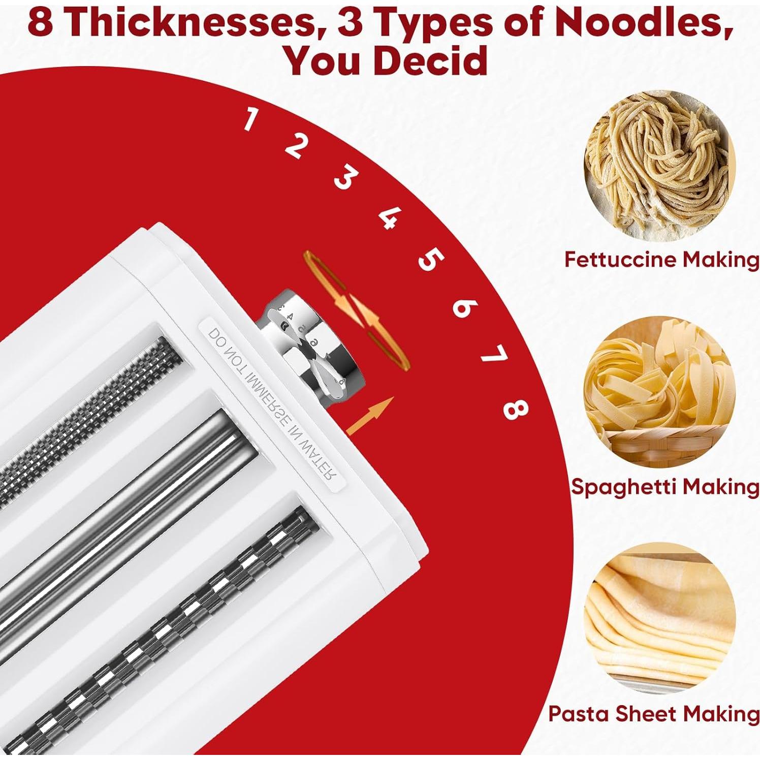 Accesorio de Pasta KitchenAid 3 en 1 con Rodillo y Cortadores