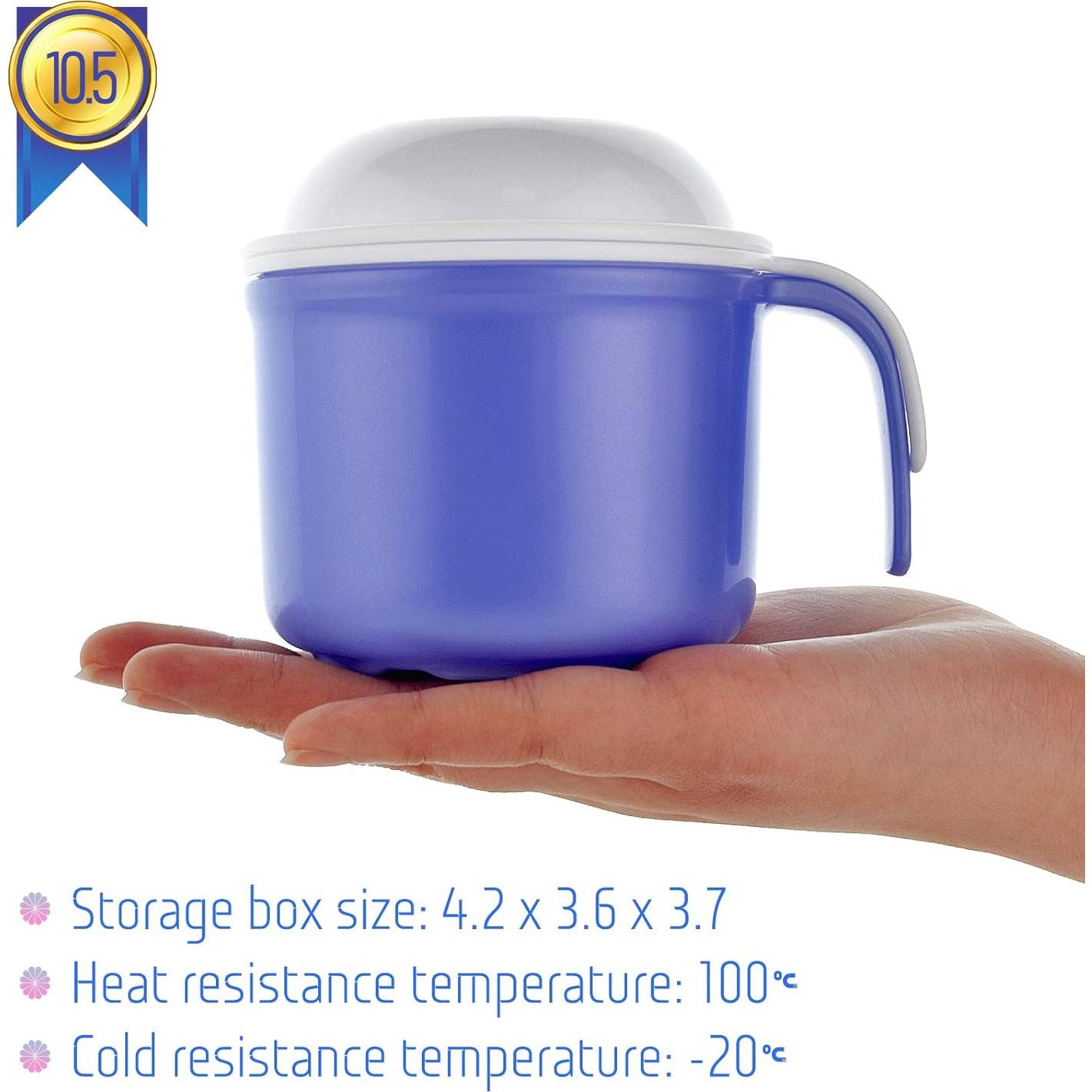 Taza Grande para Dentaduras FJNATINH 300 ml con Colador