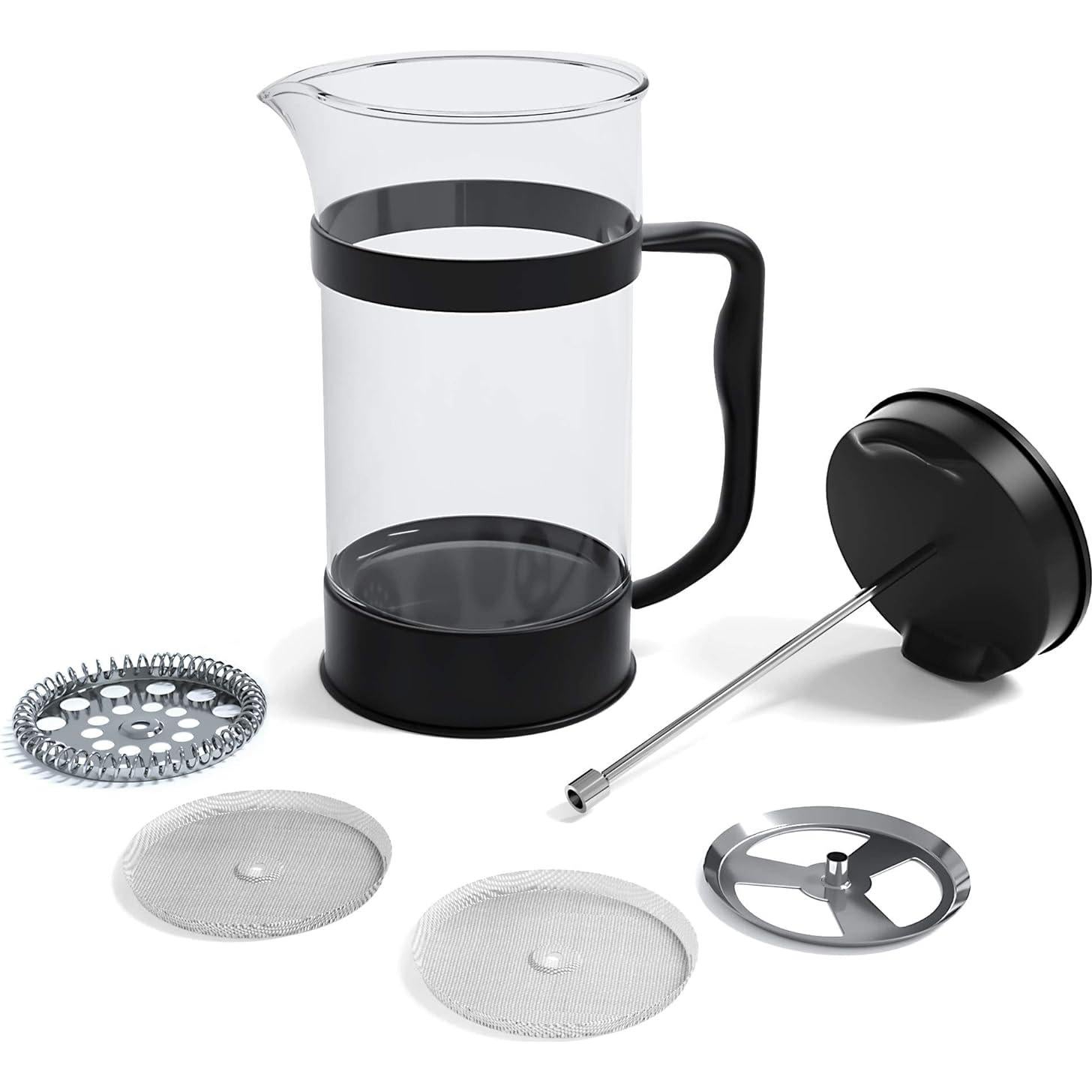 Prensa Francesa Utopia Kitchen 1L Cafetera Negra