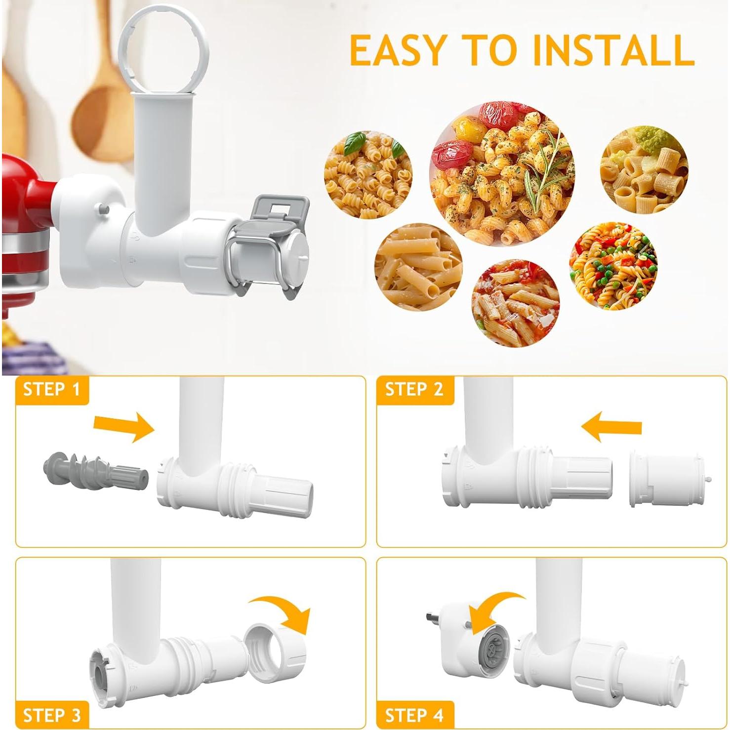 Accesorio para hacer pasta ZACME 6 formas para KitchenAid