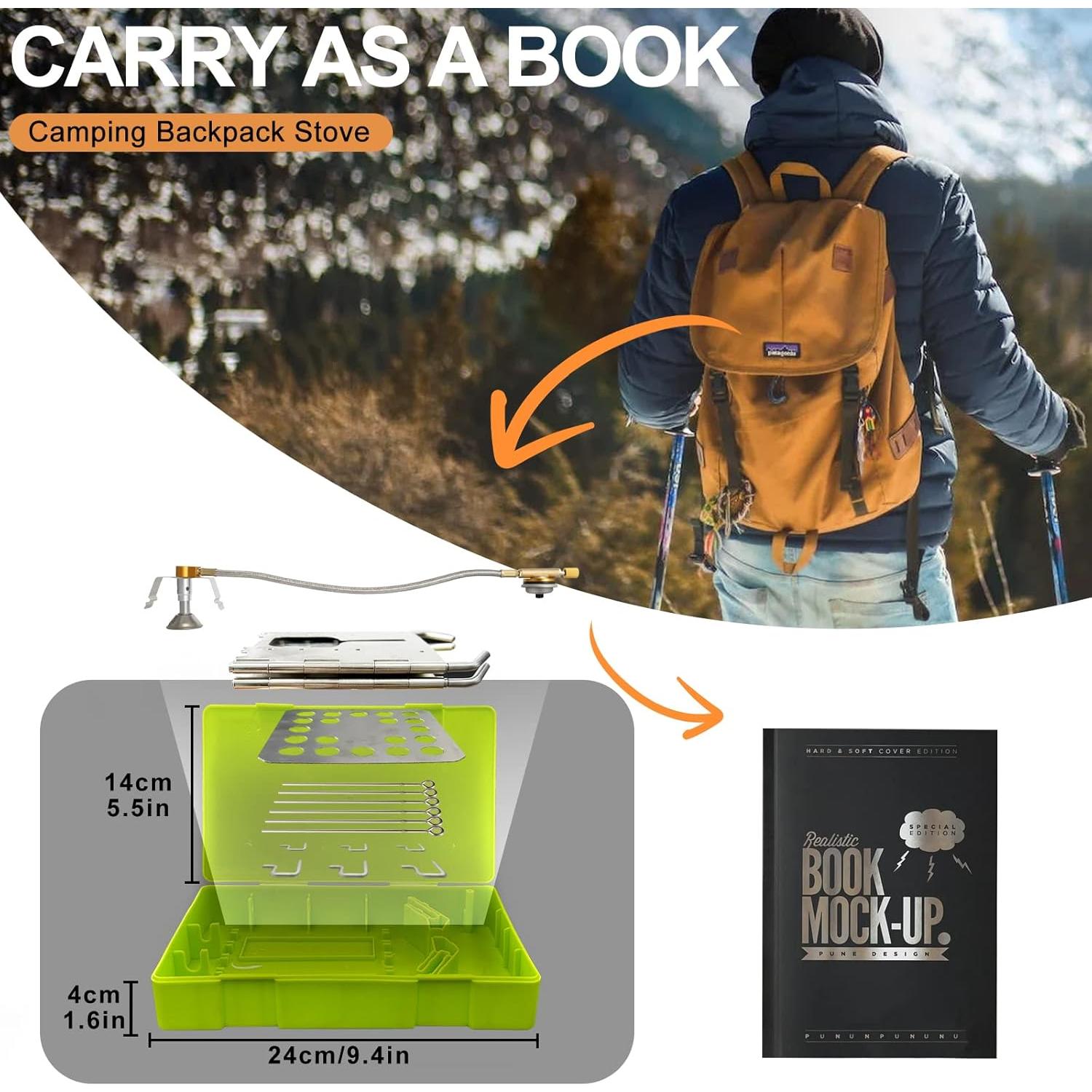 Estufa de Camping Hotdevil HD-GW-5120A Plegable 0.84 kg