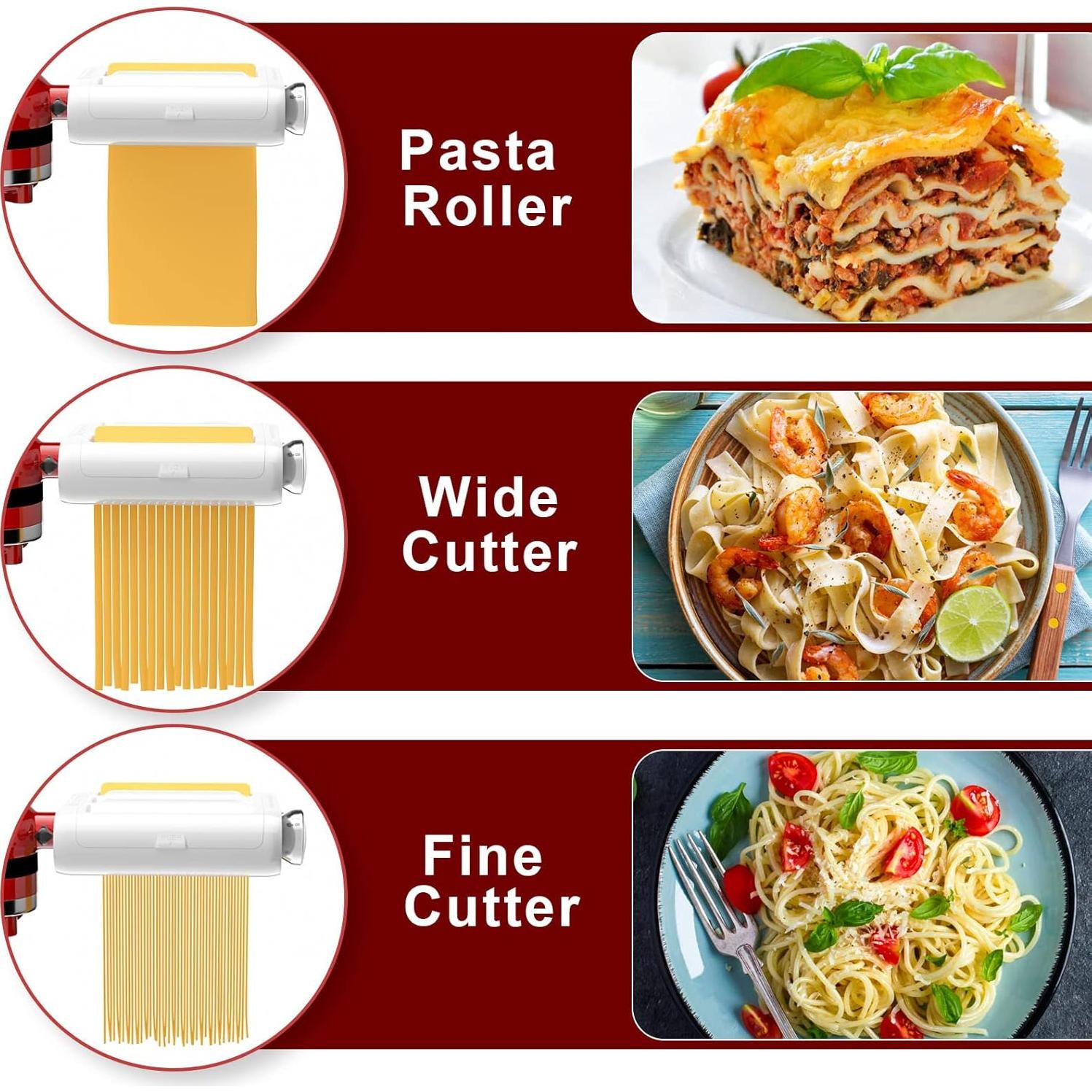 Accesorio 3 en 1 para Pasta KitchenAid TZCYOTO - Acero Inoxidable