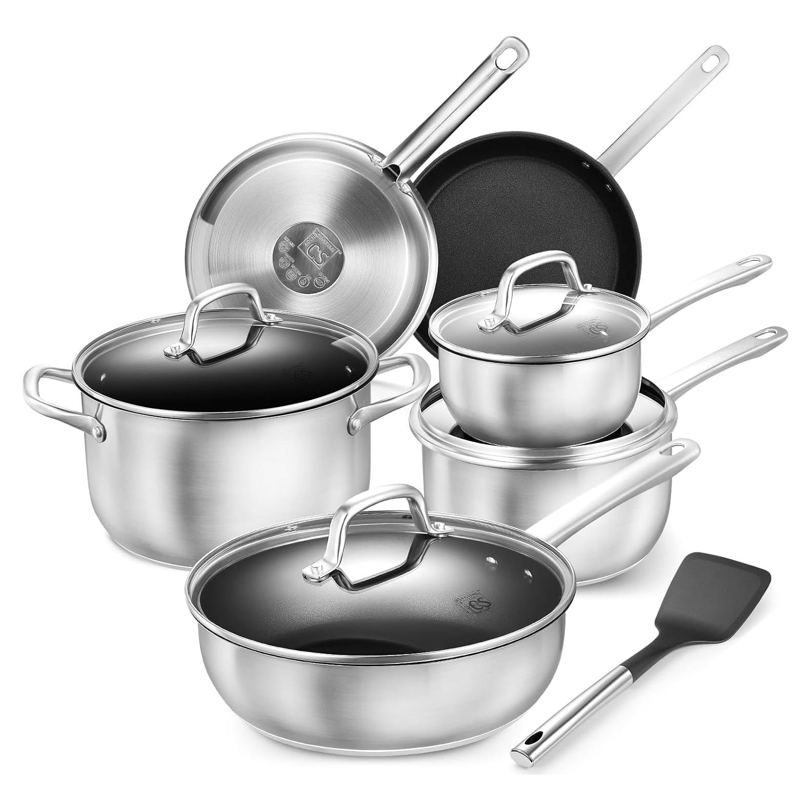 Juego de Ollas y Sartenes KOCH SYSTEME CS 10 Piezas Antiadherente
