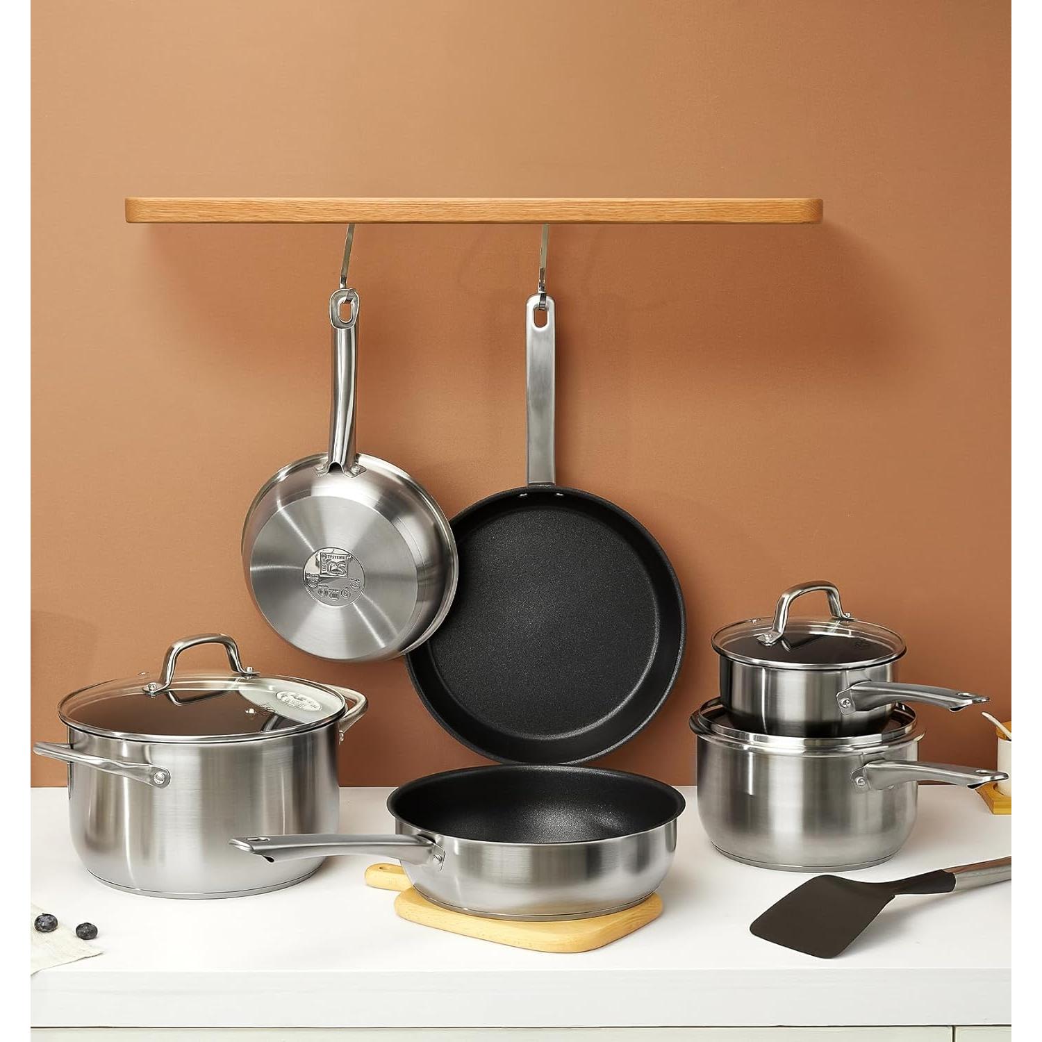 Juego de Ollas y Sartenes KOCH SYSTEME CS 10 Piezas Antiadherente