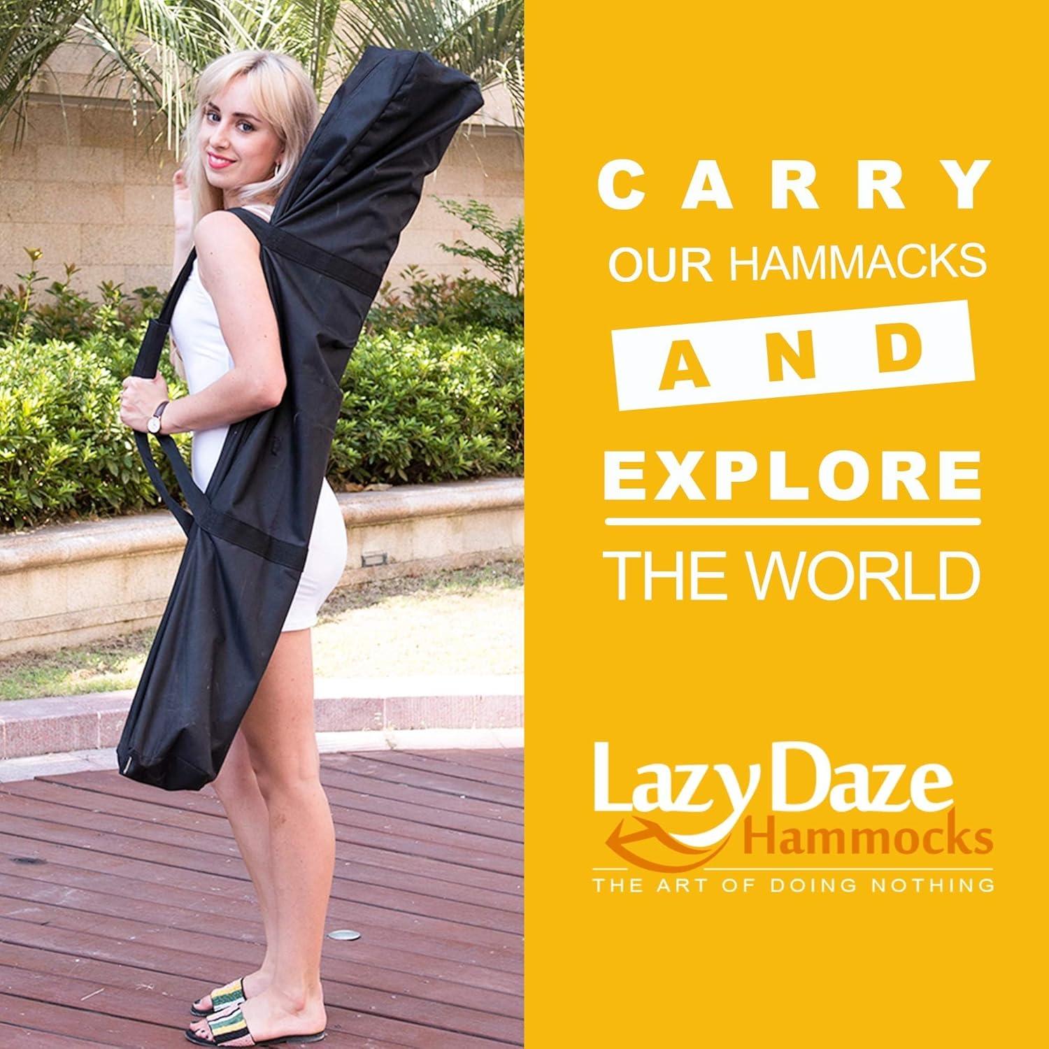 Hamaca Doble Lazy Daze con Soporte de Acero 204 kg Beige