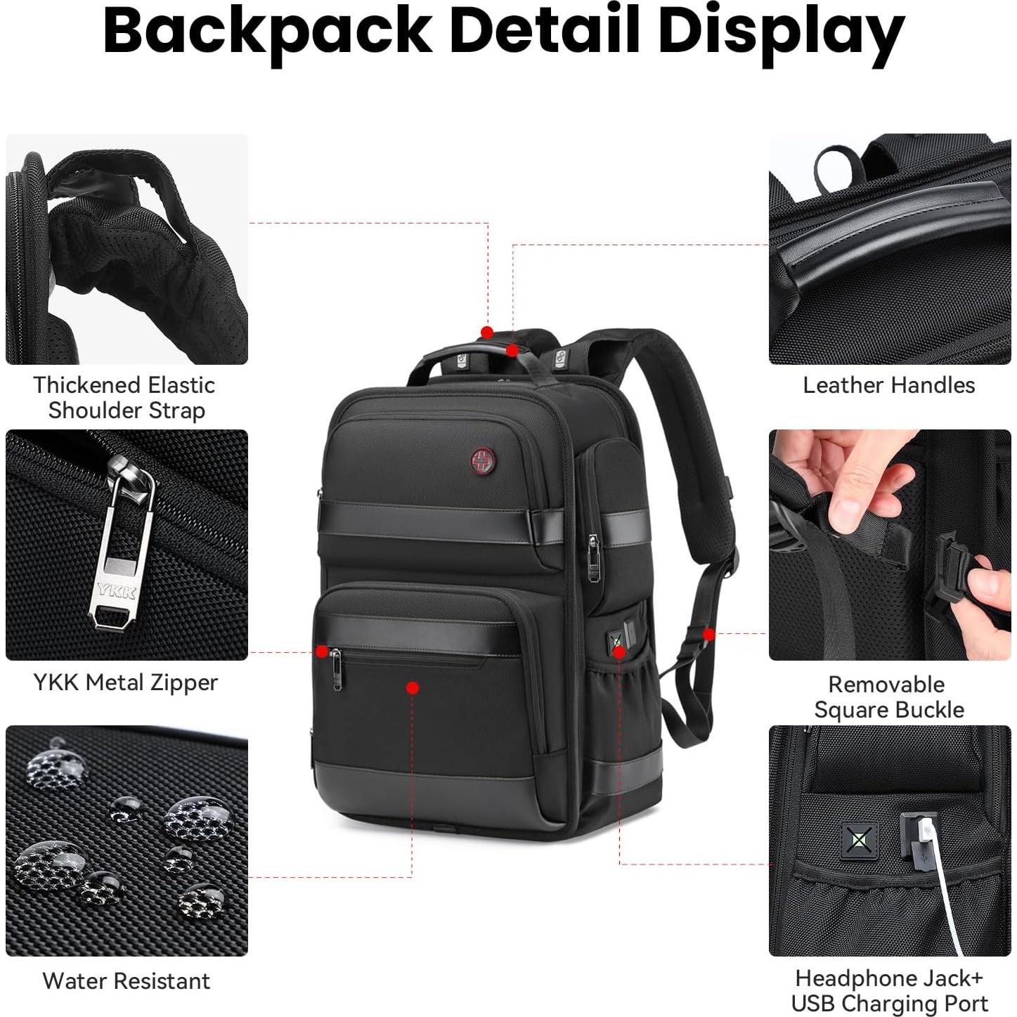 Mochila de Negocios CROSSGEAR 16" Resistente al Agua USB