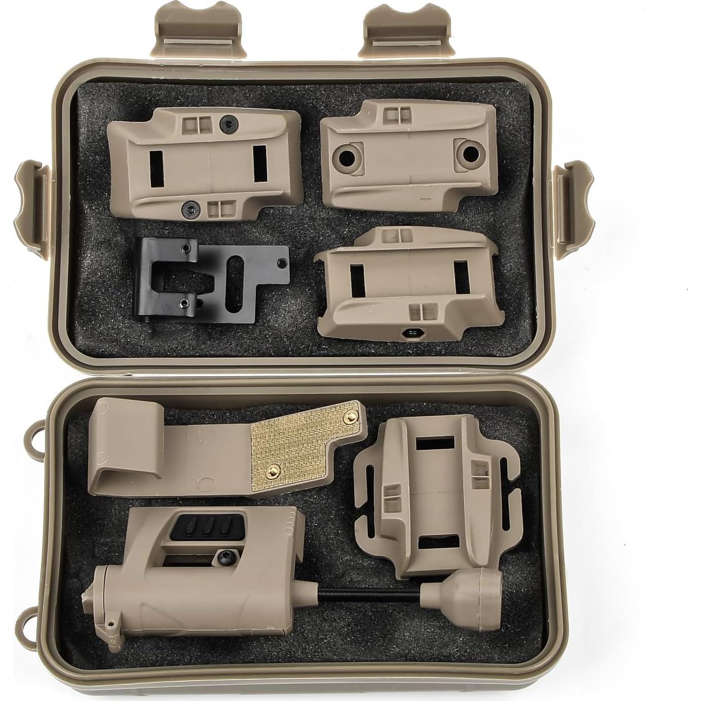 Luz táctica 4 en 1 NECARL para casco militar LED