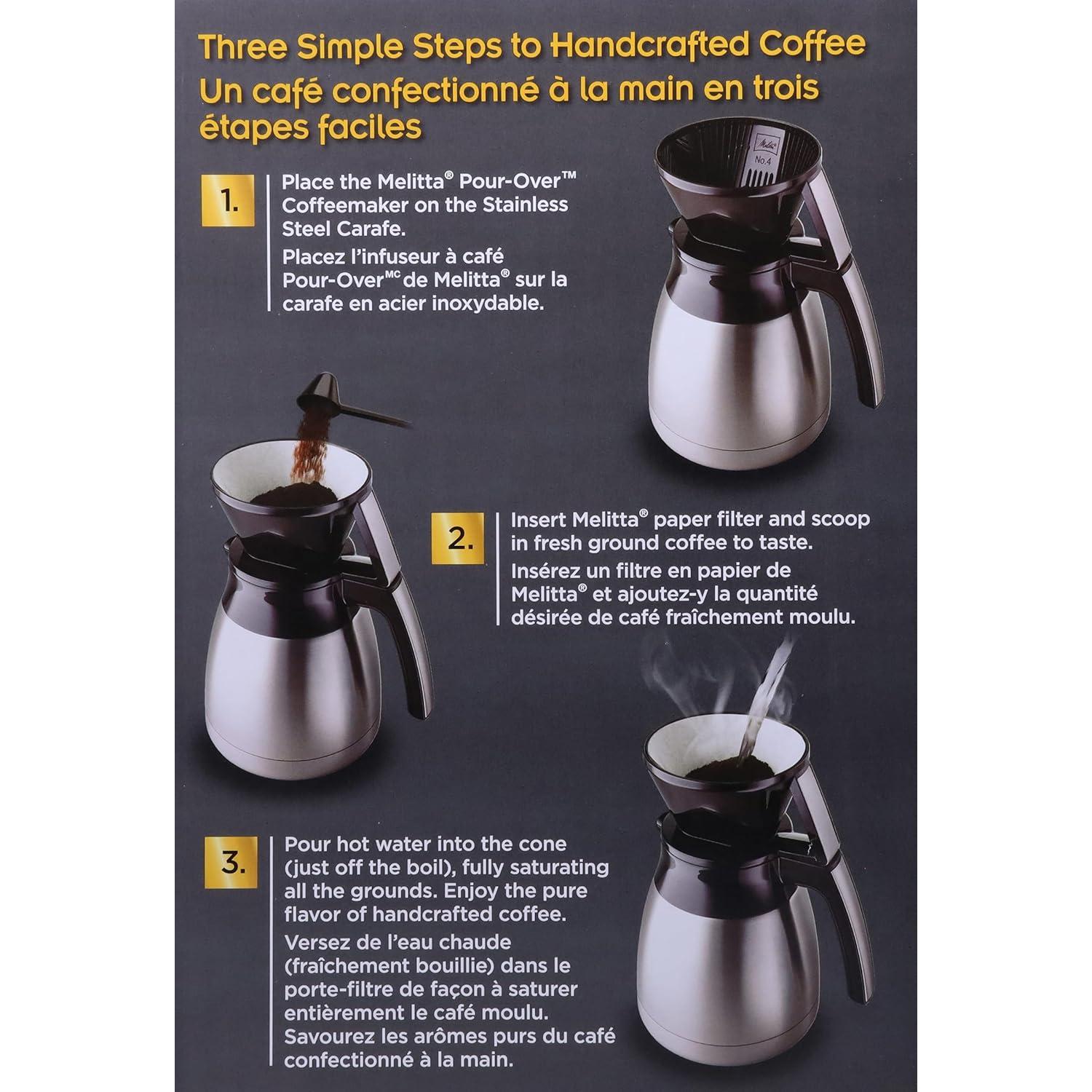 Cafetera Pour-Over Melitta 10 Tazas y Jarra 1,24L