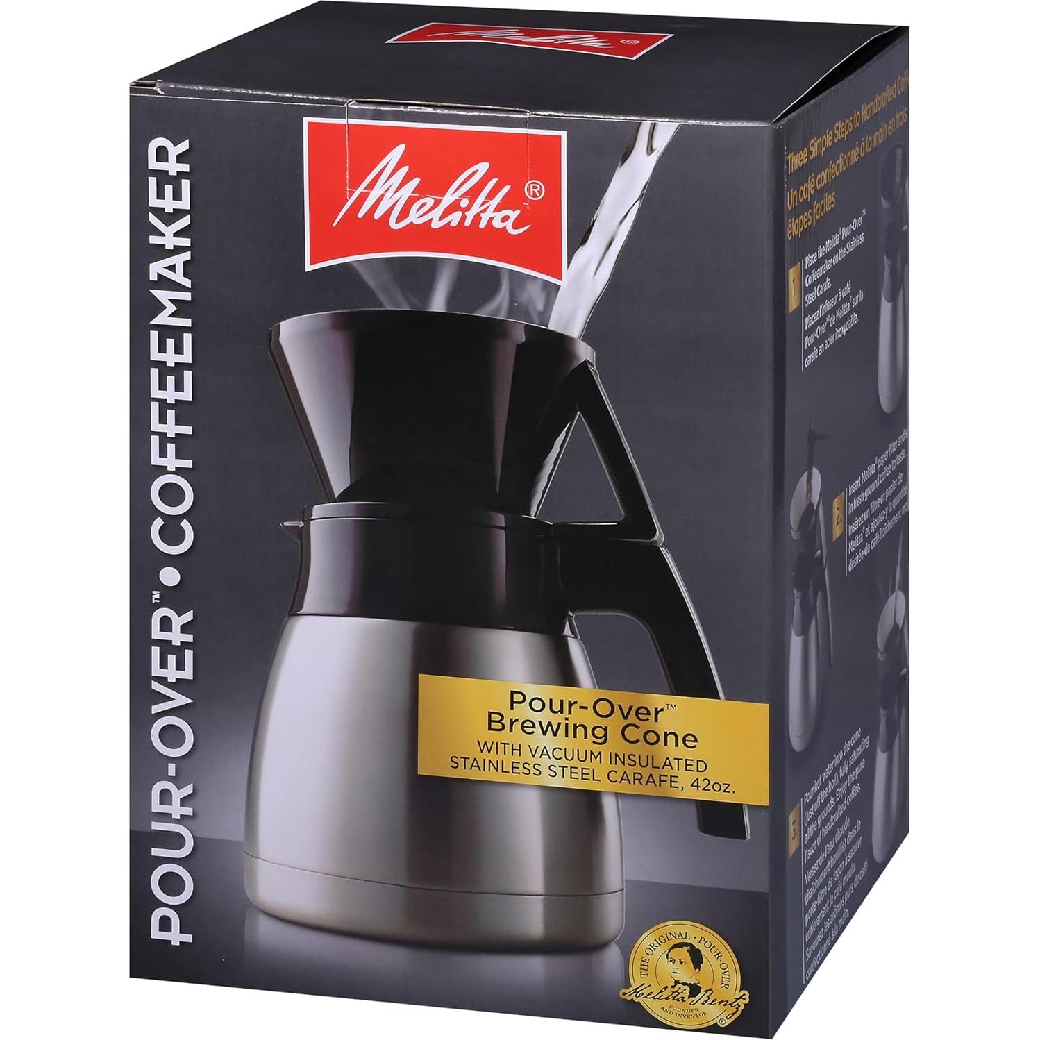 Cafetera Pour-Over Melitta 10 Tazas y Jarra 1,24L