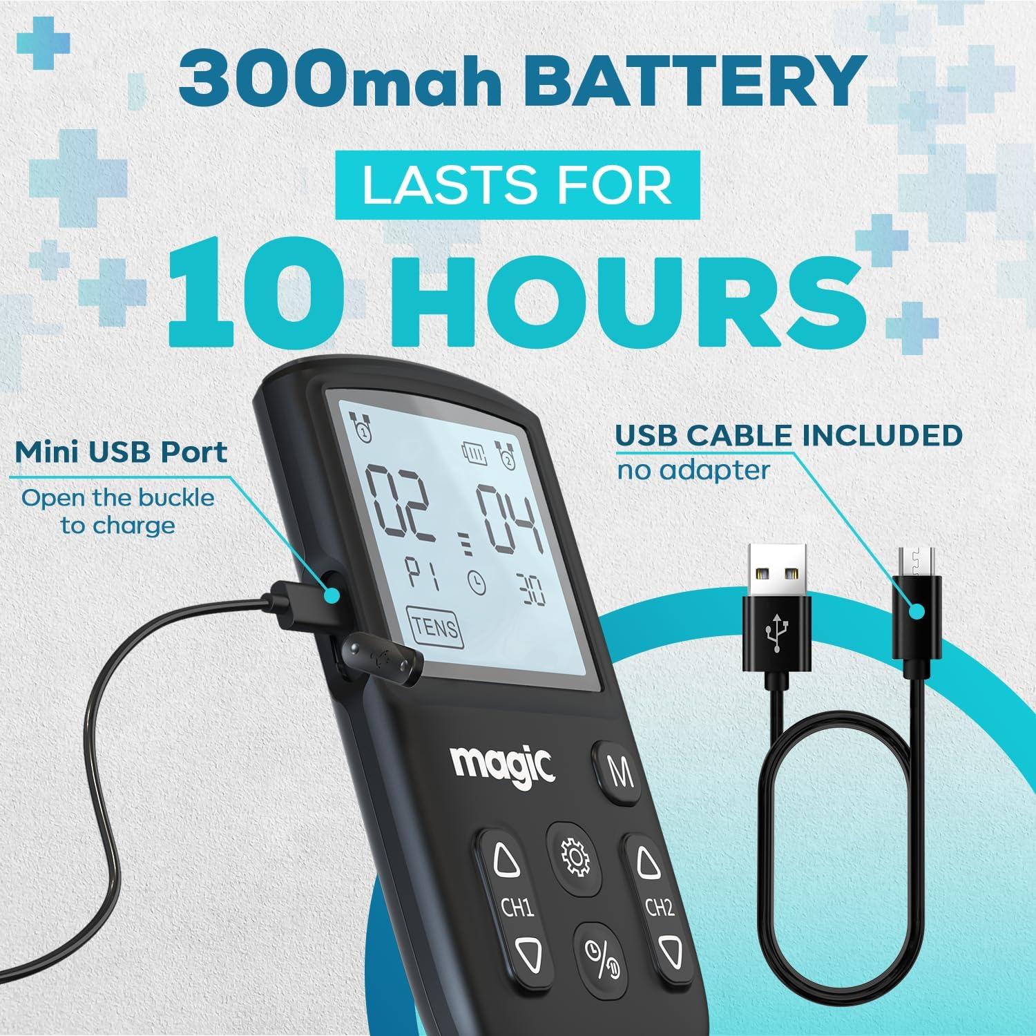 Máquina Estimuladora Muscular TENS Nicwell 10 Electrodos