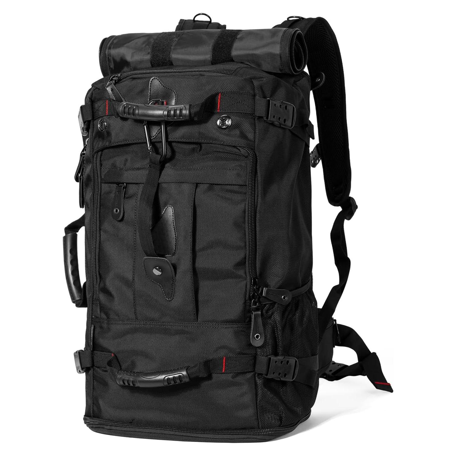 Mochila de viaje 60L Grande Unisex Negra para Laptop
