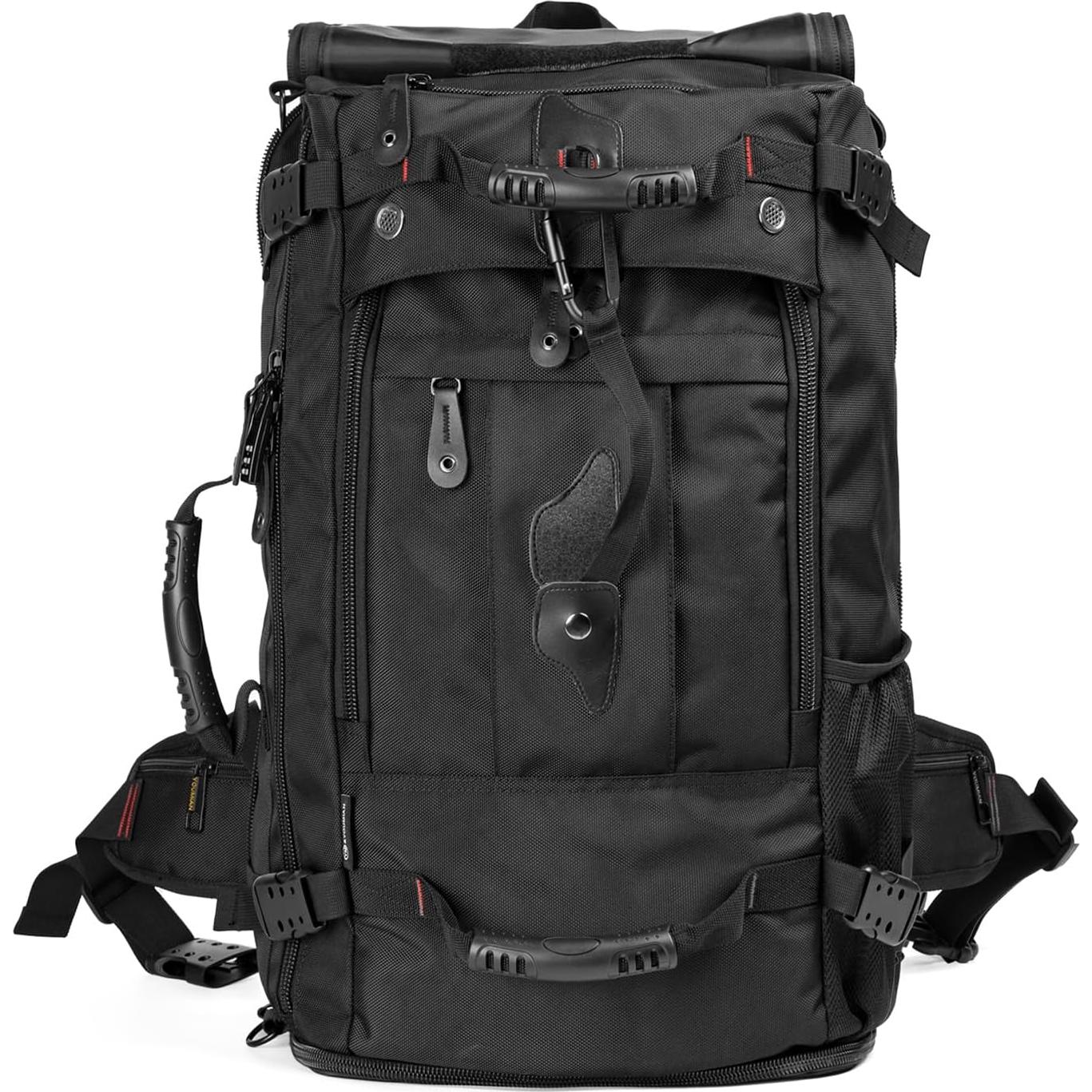Mochila de viaje 60L Grande Unisex Negra para Laptop