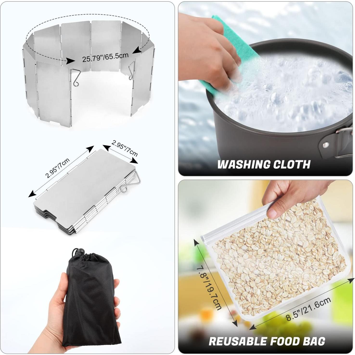 Estufa de Campamento Odoland 6800W Plegable a Prueba de Viento