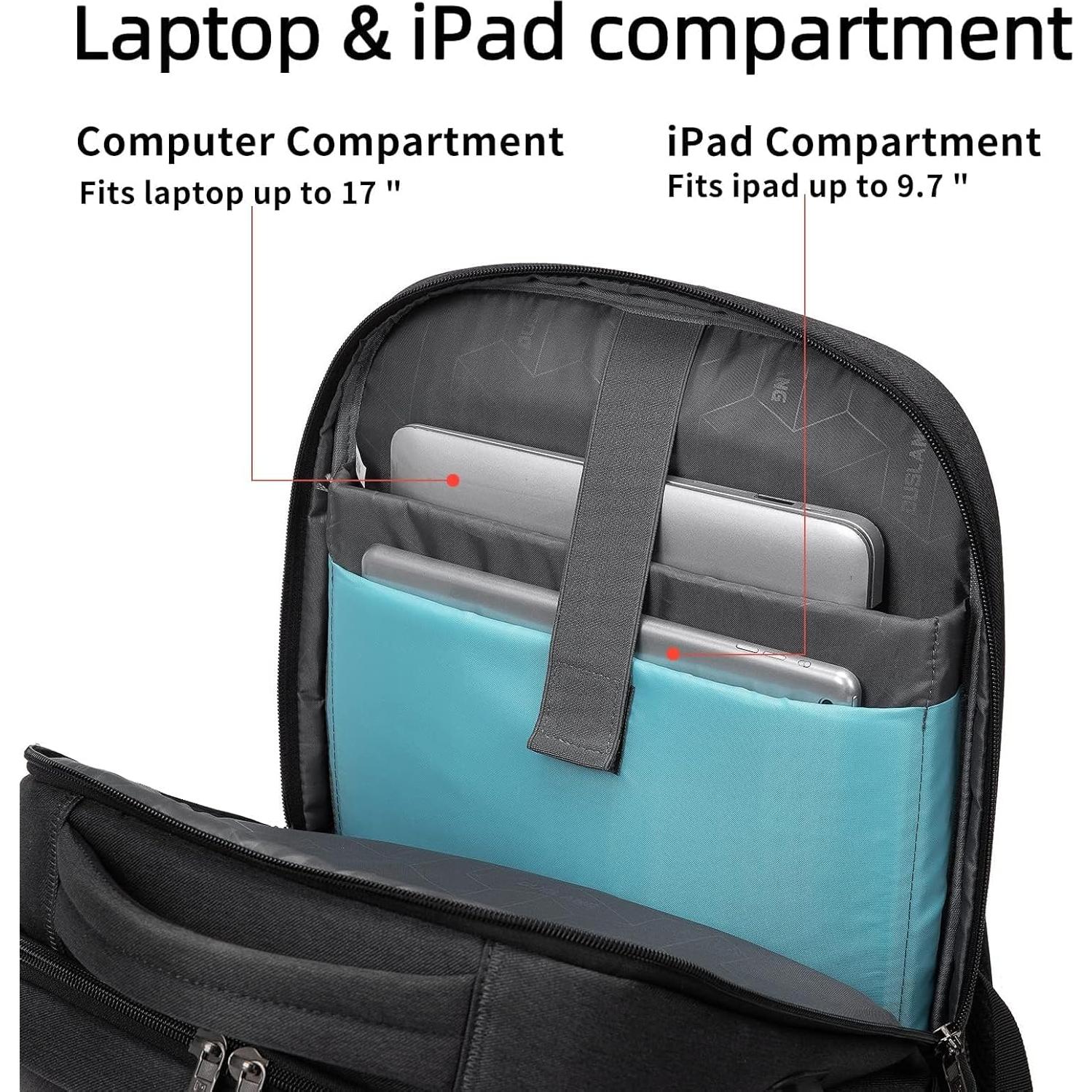 Mochila DUSLANG para Laptop 17" Resistente al Agua con USB