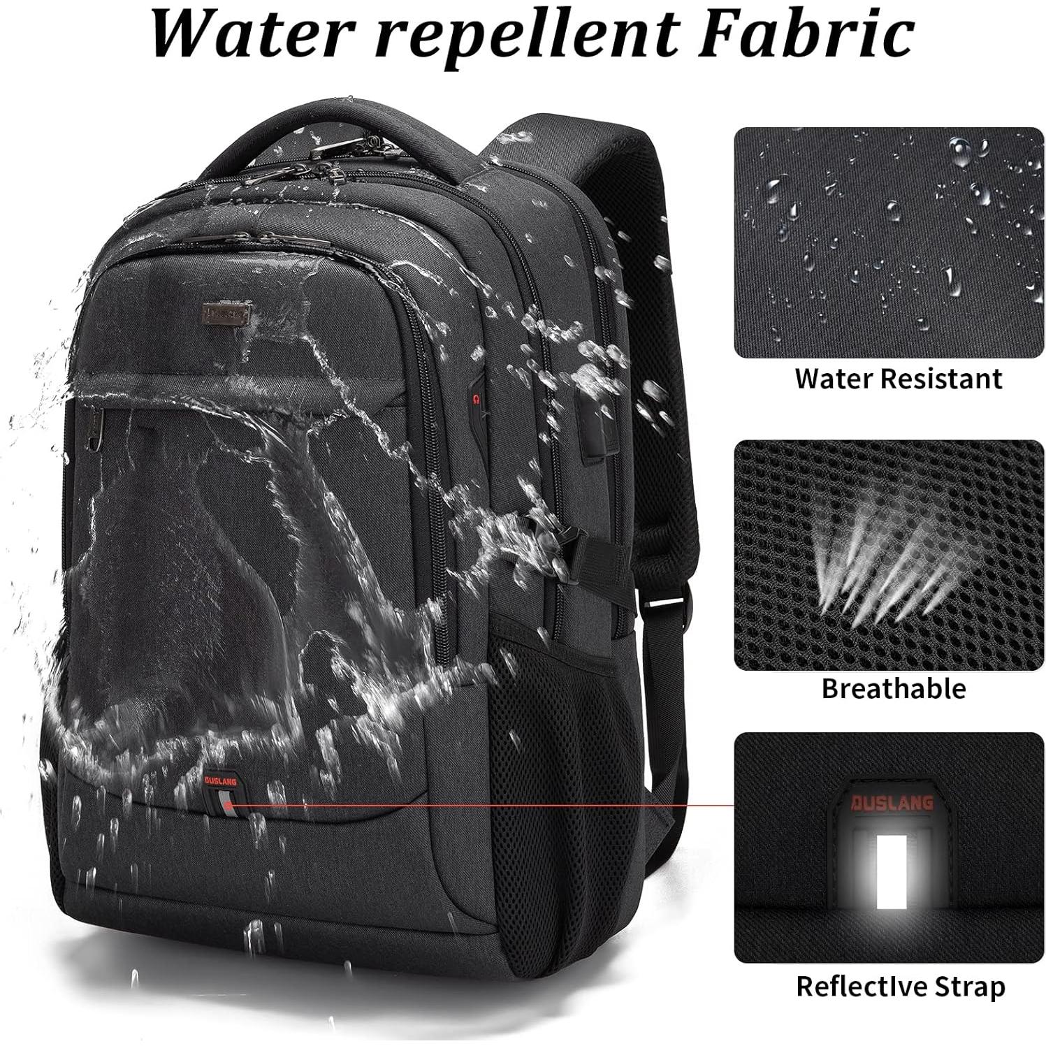 Mochila DUSLANG para Laptop 17" Resistente al Agua con USB