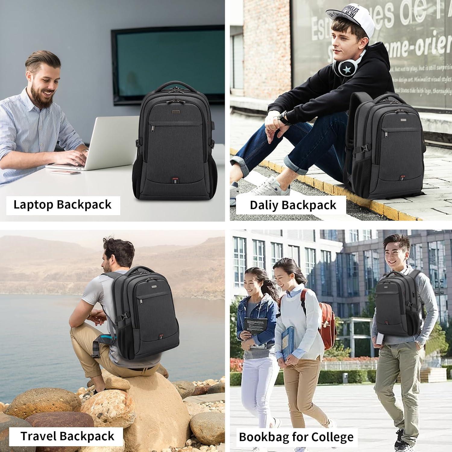 Mochila DUSLANG para Laptop 17" Resistente al Agua con USB