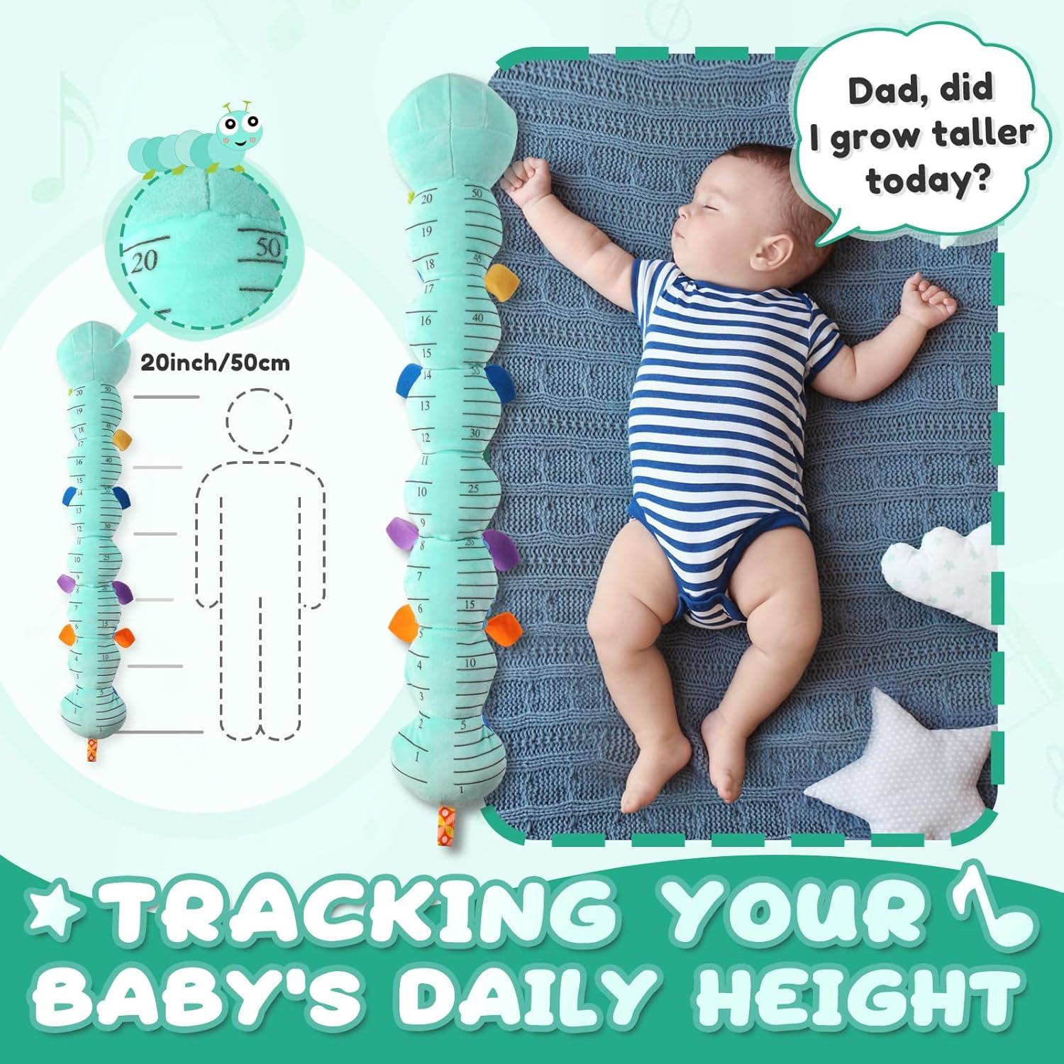 Juguete Musical Suave para Bebés AWOTOY Oruga Azul 0-12 Meses