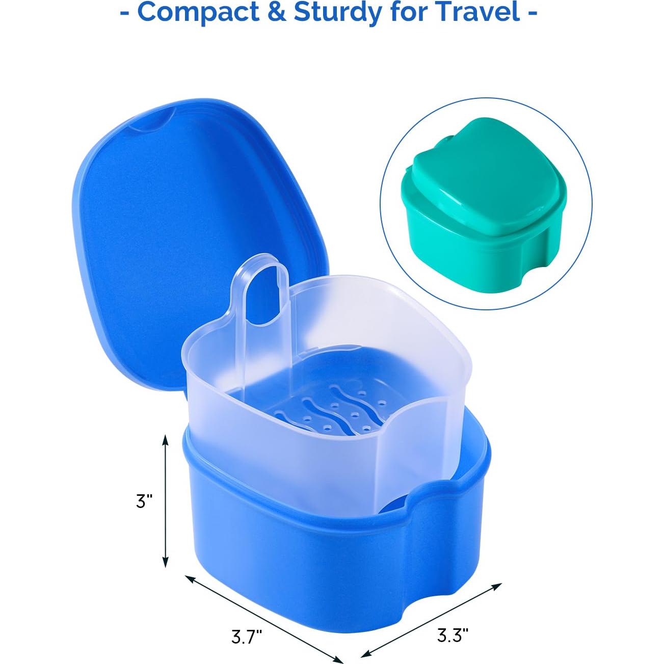Estuche para Dentaduras JMU 2pcs con Filtro y Taza