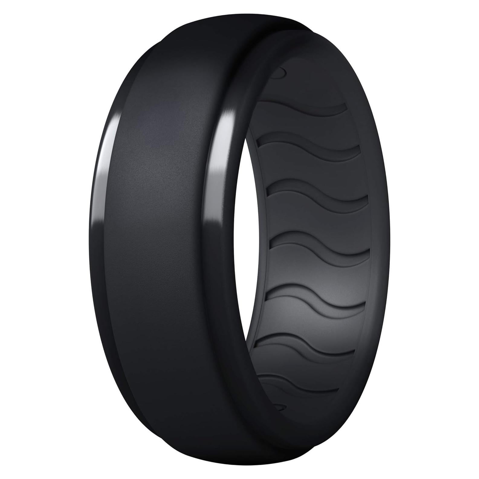 Anillo de Silicona Dookeh para Hombres - Color Negro T10