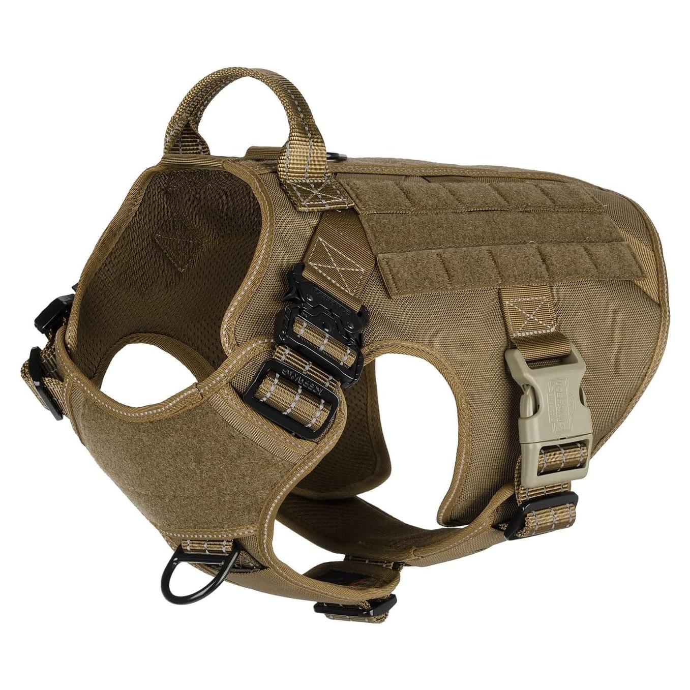 Arnés Táctico para Perros ICEFANG Grande, Chaleco MOLLE