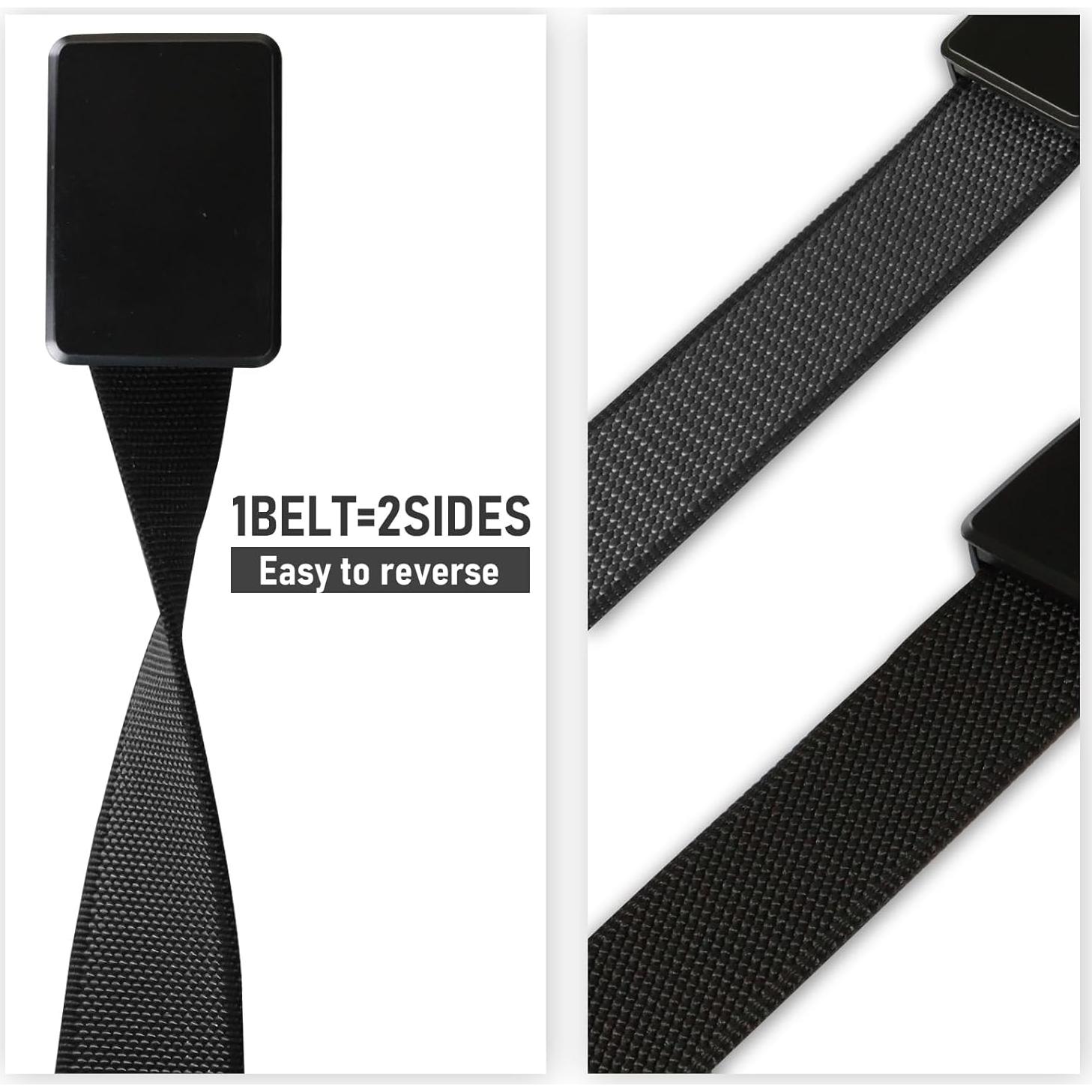 Cinturón de Nylon Reversible WIMSSERT Ajustable 125 cm