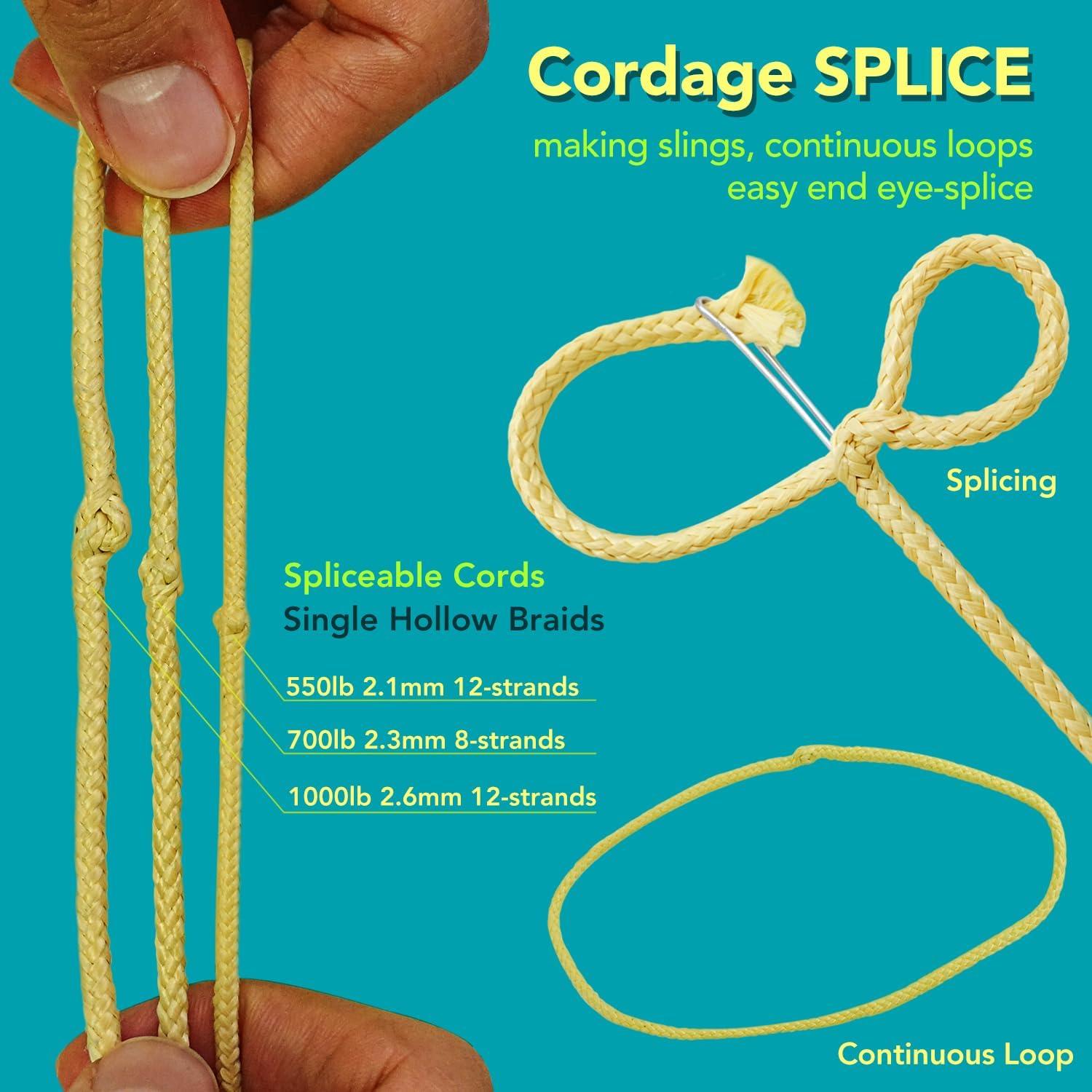 Cuerda Trenzada de Kevlar 100% Emma Kites 100Lb 30m