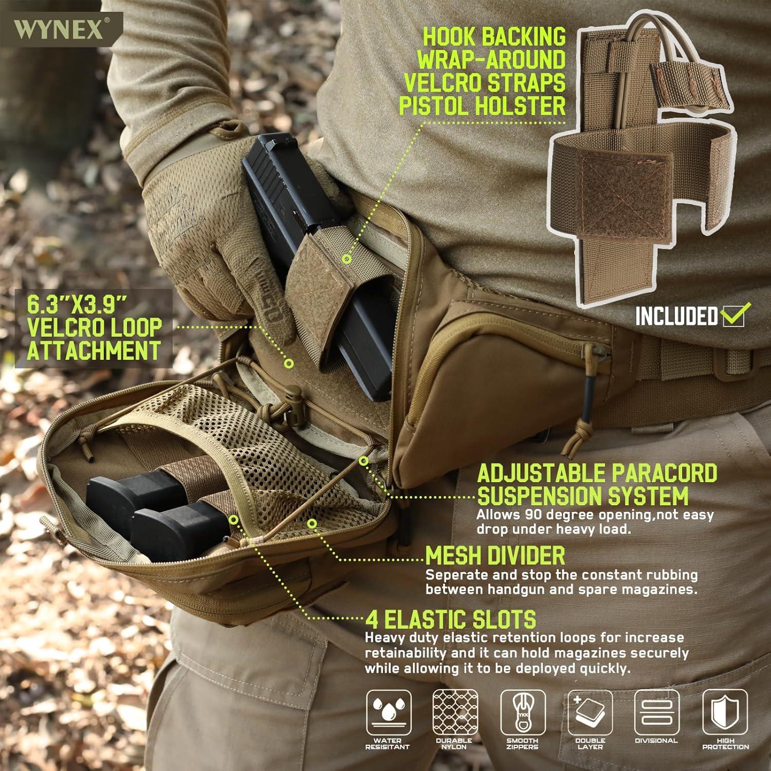 Mochila Táctica WYNEX WY-0238CB para Pistola CCW Marrón
