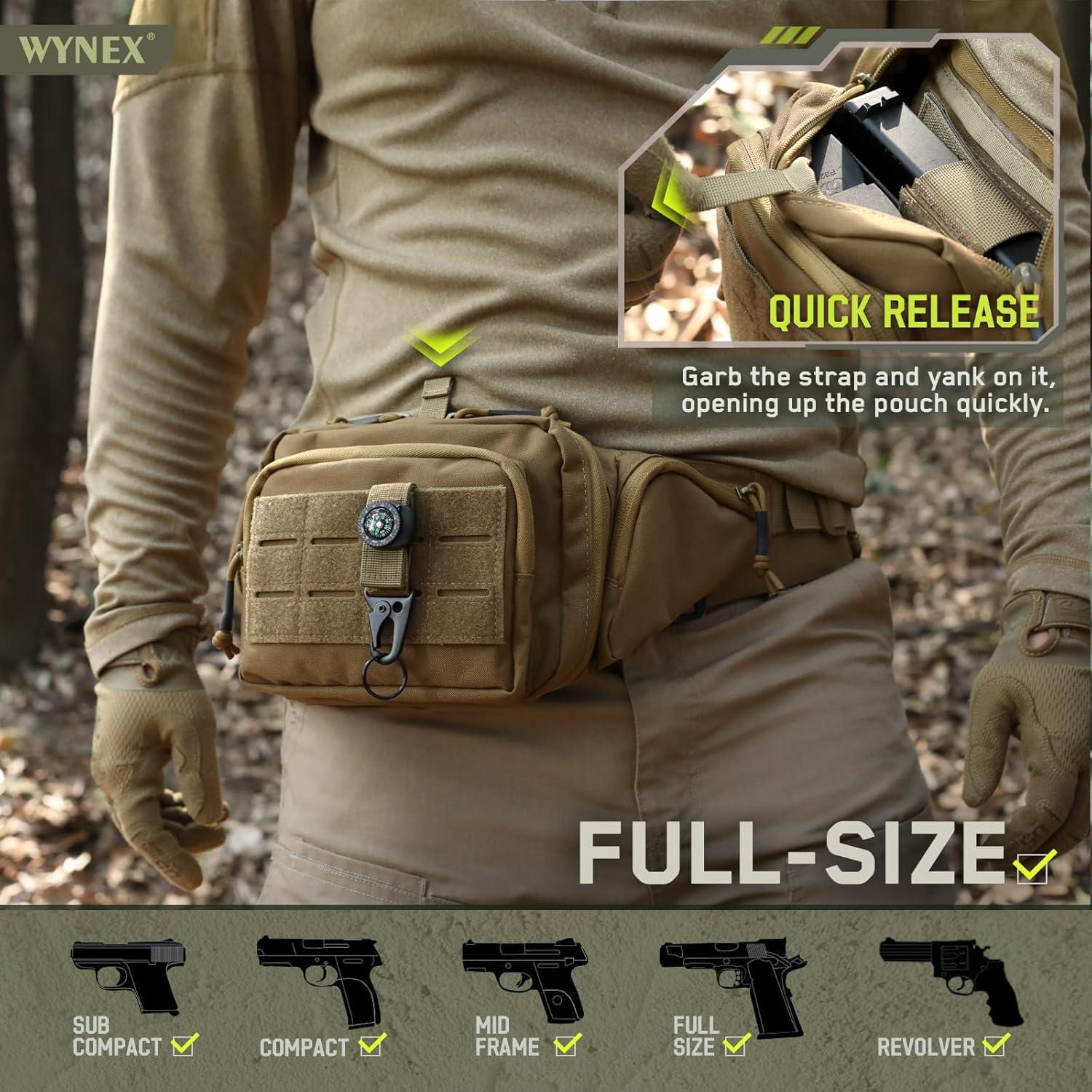 Mochila Táctica WYNEX WY-0238CB para Pistola CCW Marrón