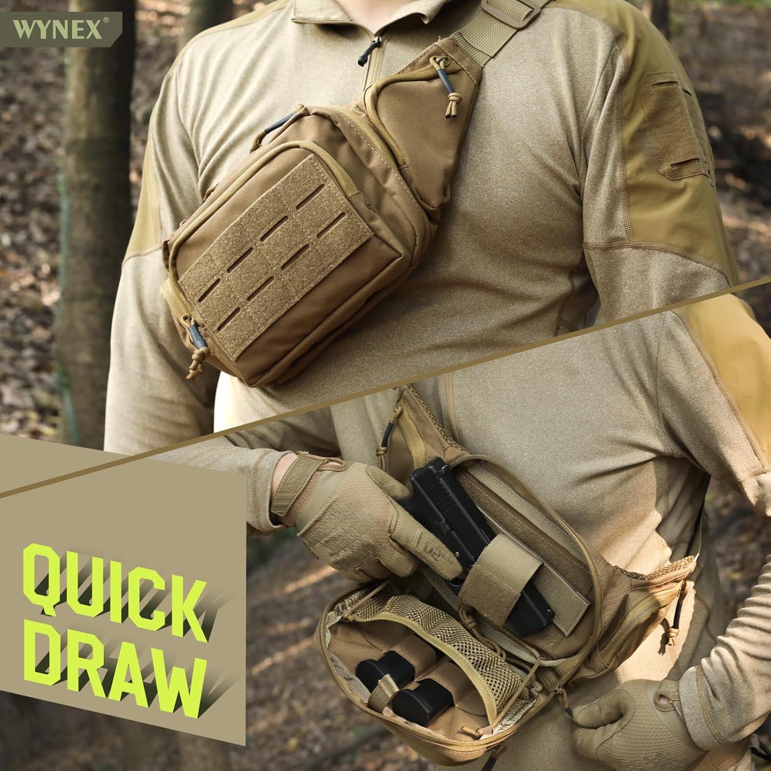 Mochila Táctica WYNEX WY-0238CB para Pistola CCW Marrón