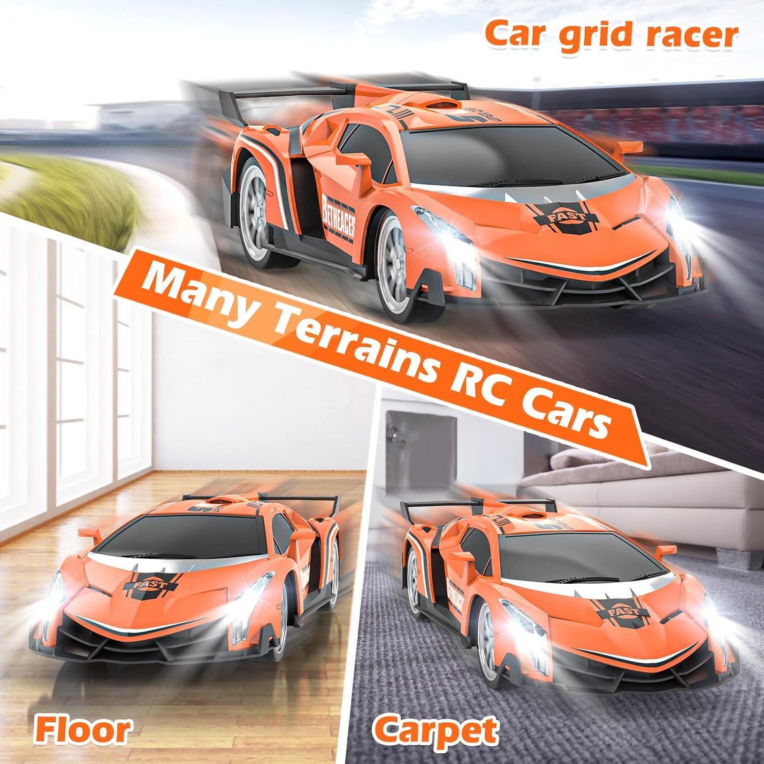 Coche de Control Remoto Growsland RC 1/18 Naranja con Baterías