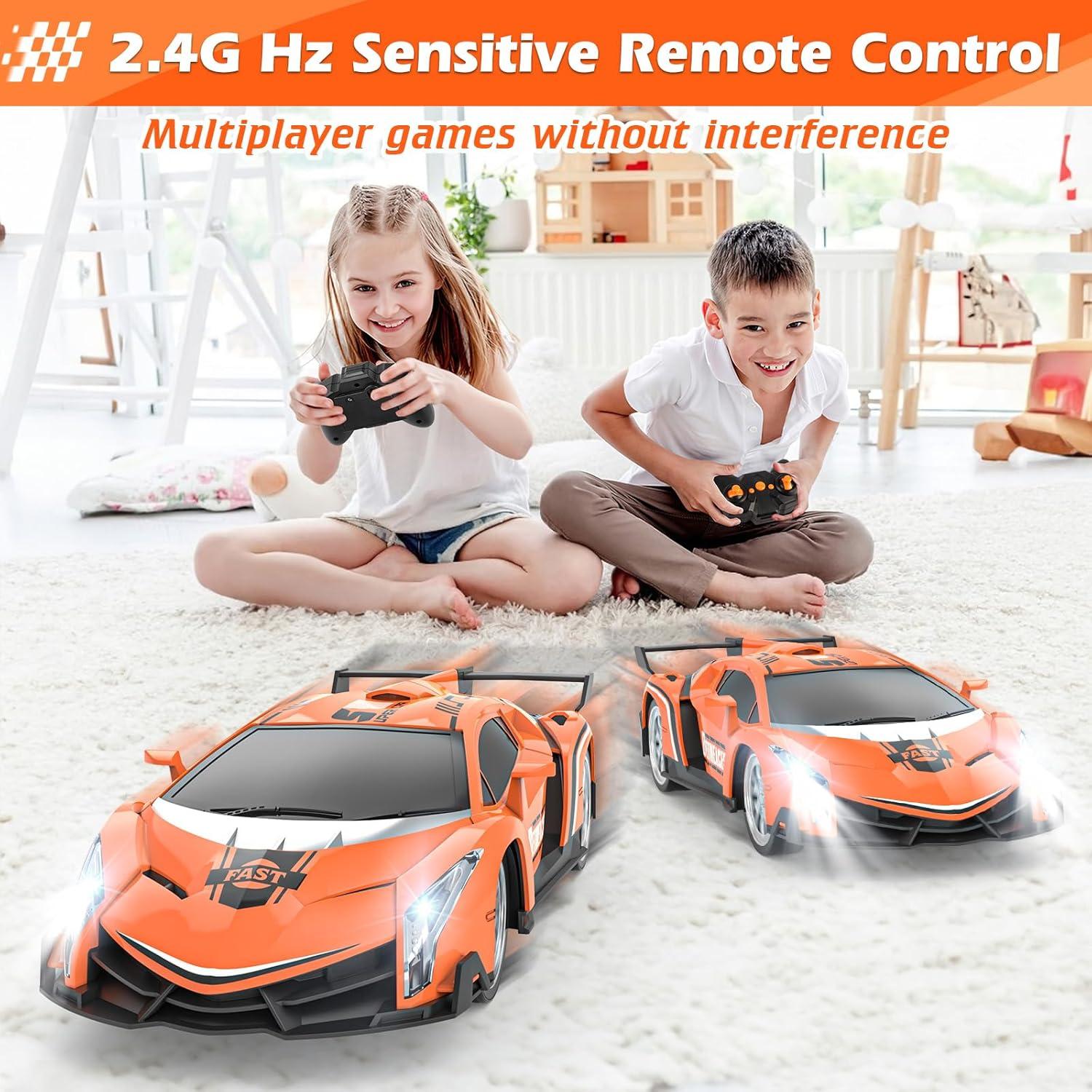 Coche de Control Remoto Growsland RC 1/18 Naranja con Baterías