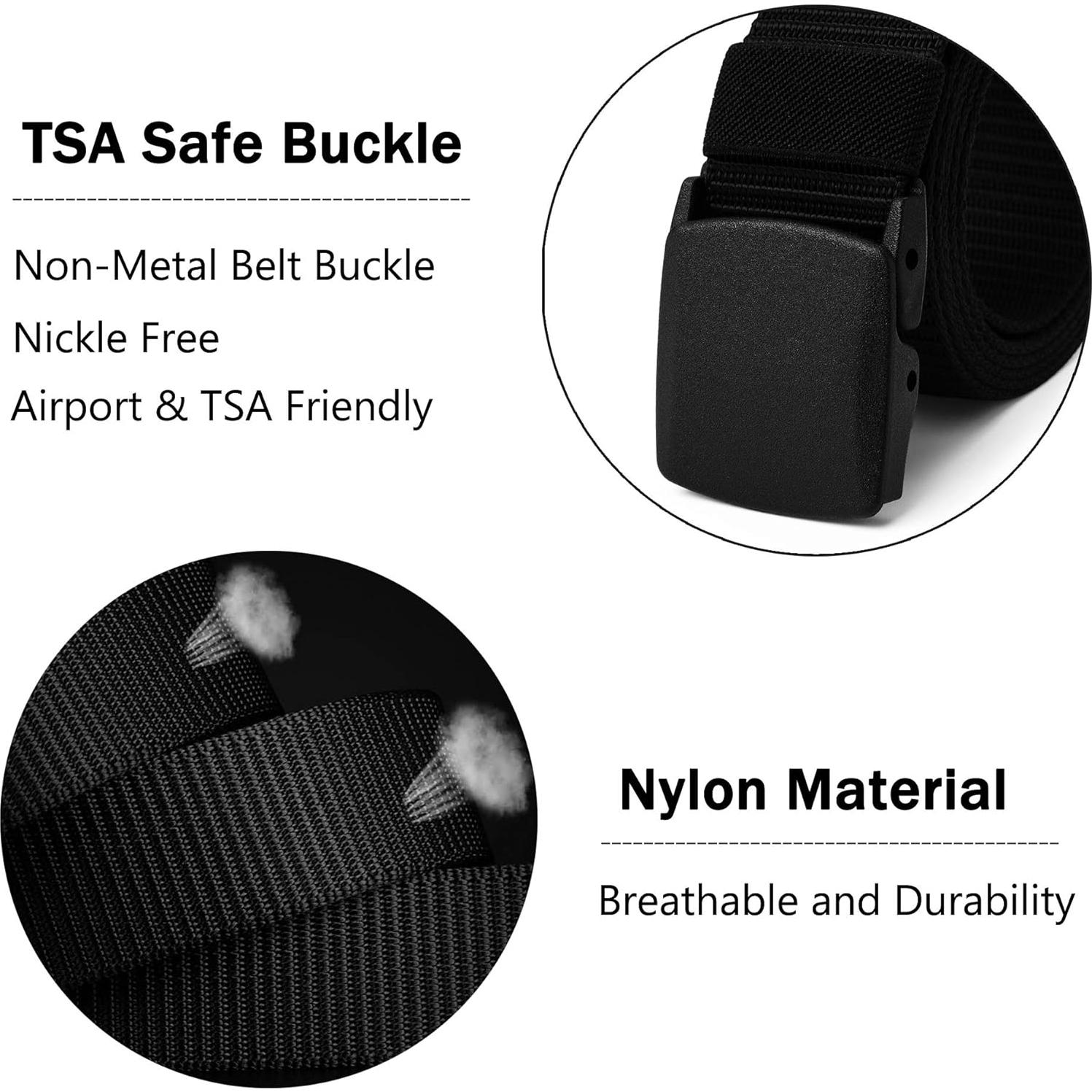 Cinturón Militar Nylon Mile High Life Ajustable 132 cm