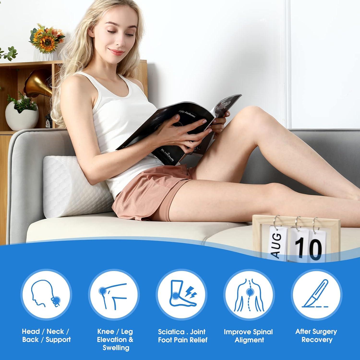 Almohada de Espuma Viscoelástica Forias Media Luna 52x20 cm