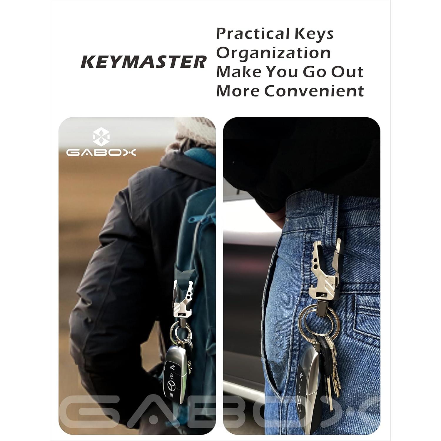 Llavero EDC GABOX Abrebotellas y Carabinero 2 Piezas