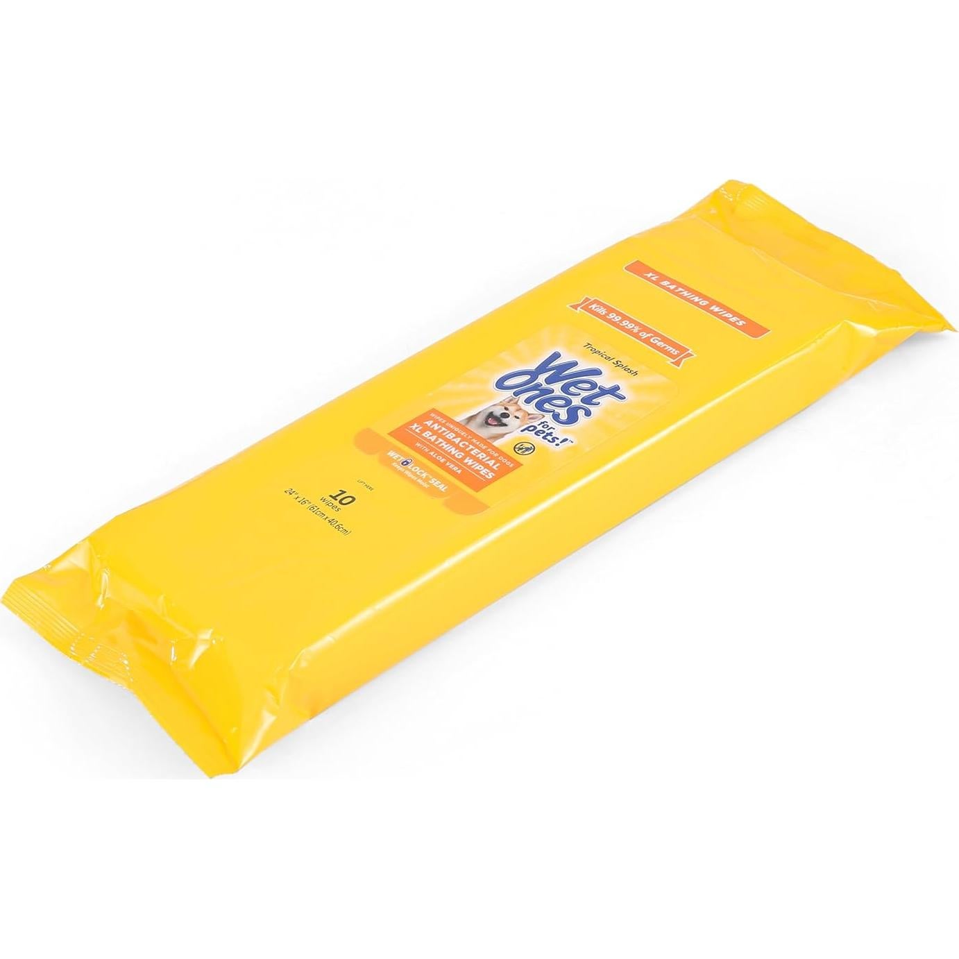 Toallitas desechables Wet Ones para mascotas XL - 10 unidades, aroma Tropical Splash