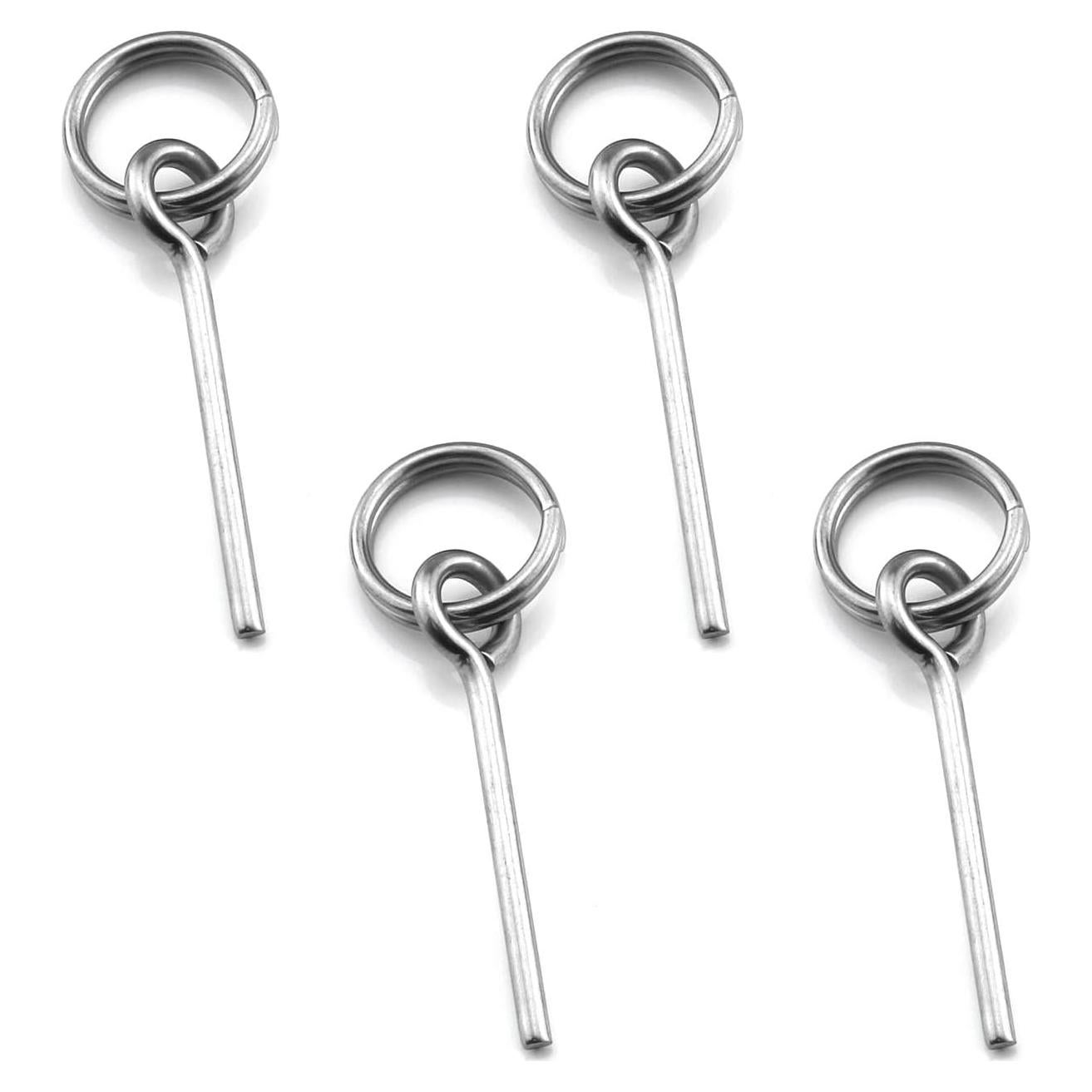 Conectores de Poste de Carpa DGHAOP 4 Piezas Acero Inoxidable