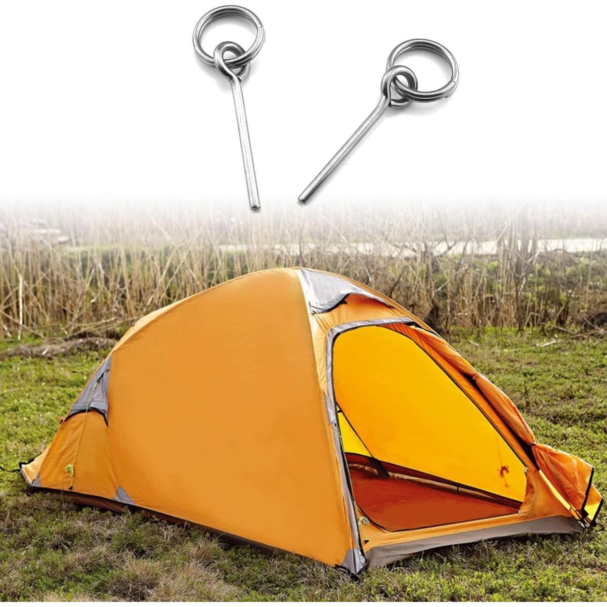 Conectores de Poste de Carpa DGHAOP 4 Piezas Acero Inoxidable