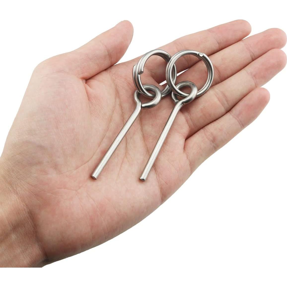 Conectores de Poste de Carpa DGHAOP 4 Piezas Acero Inoxidable