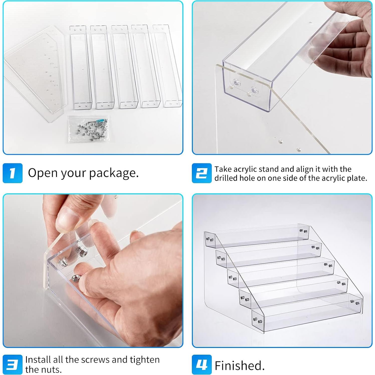 Estante de Especias Kihor de Acrílico 5 Niveles 30.5x26.9cm