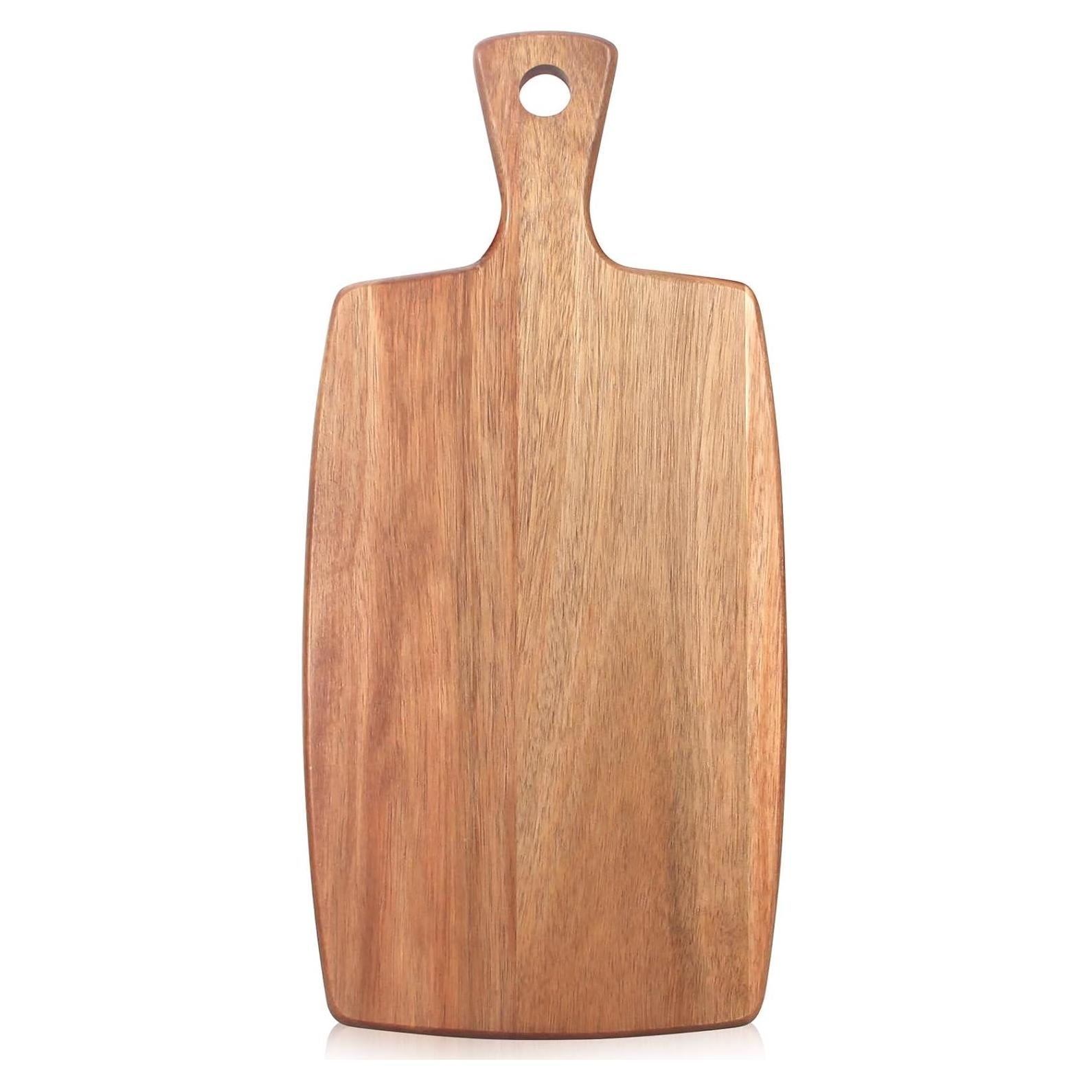 Tabla de Cortar de Madera de Acacia Ayiaren 38.1x17.8 cm con Mango