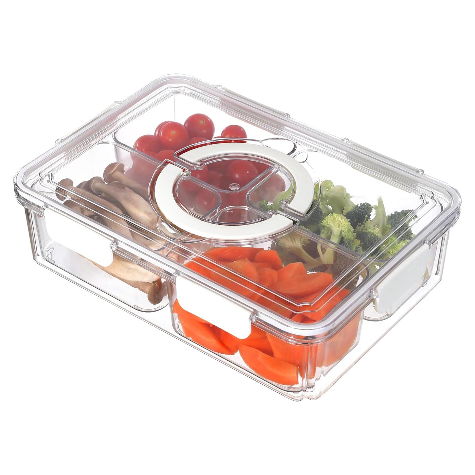 Bandeja de Servicio Dividida Taiuloo 5L con Tapa Hermética