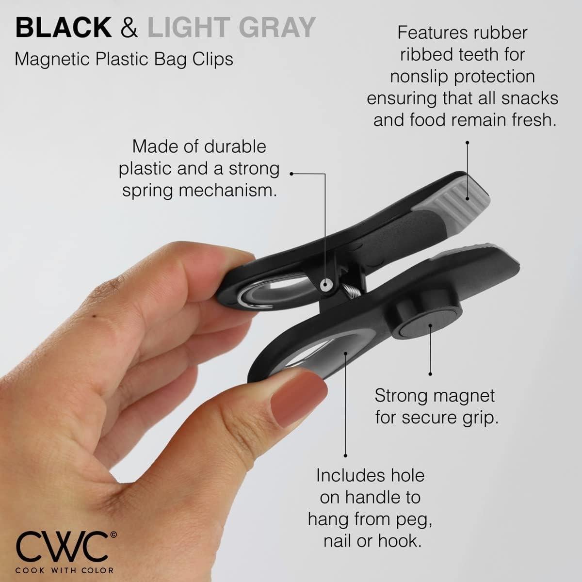 Clips para Bolsas Cook with Color - Paquete de 10, Negro